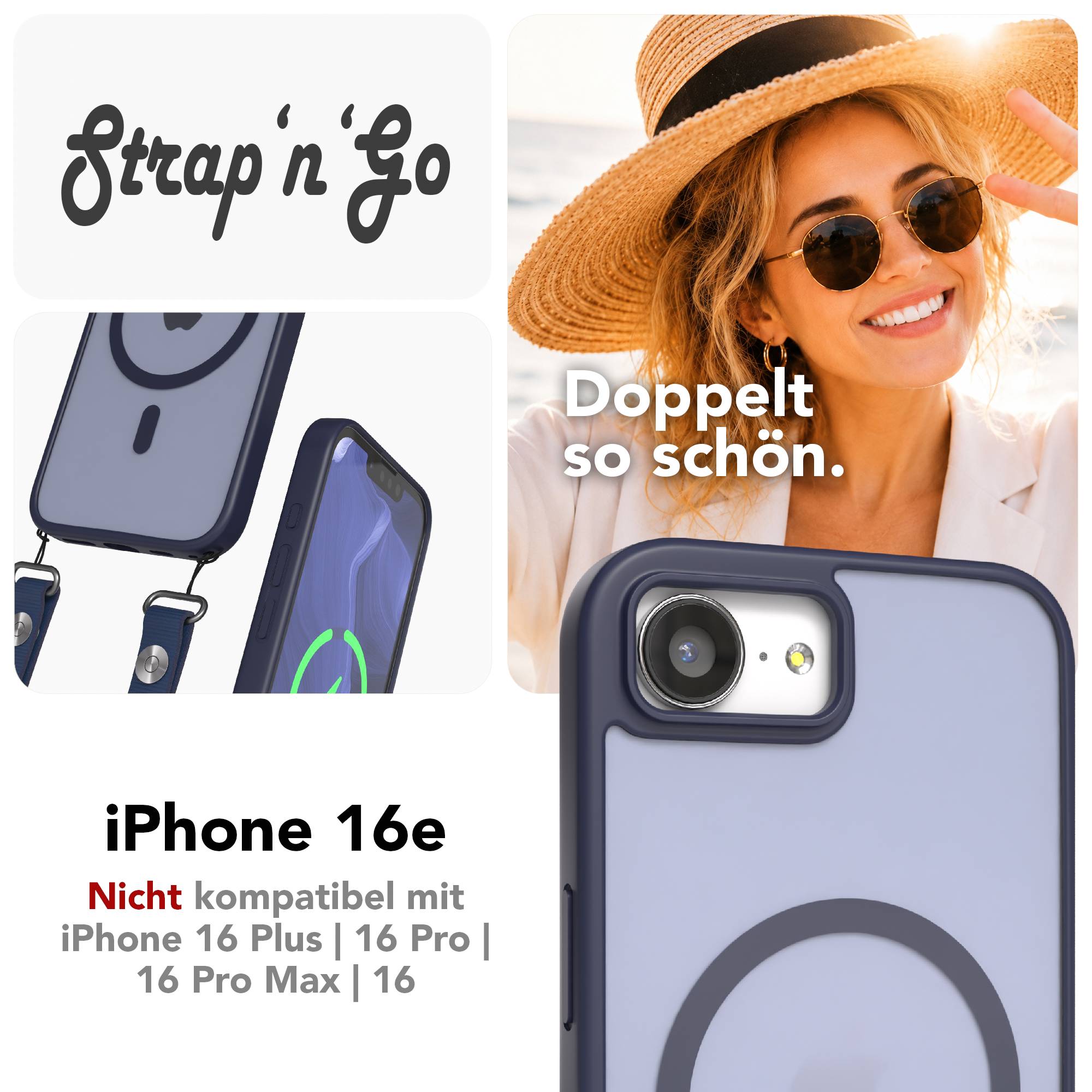 iPhone 16e Outdoor Hülle mit MagSafe + magnetisches Band
