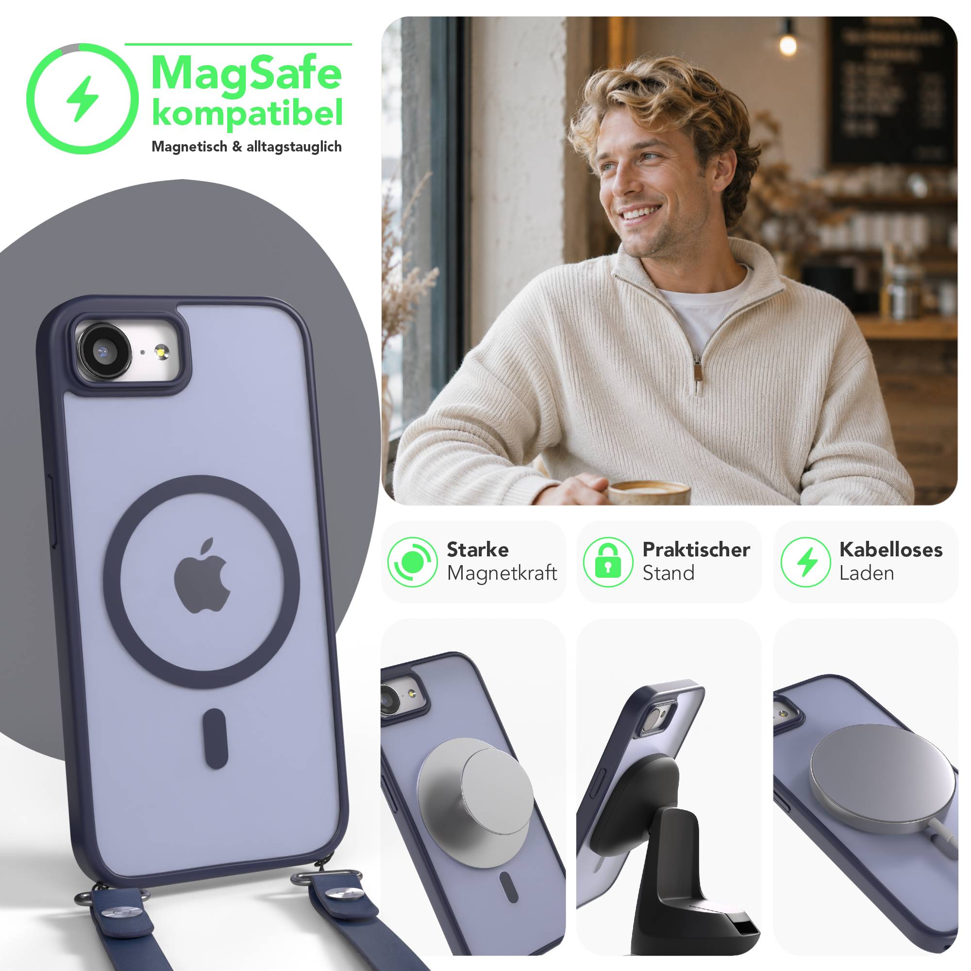 iPhone 16e Outdoor Hülle mit MagSafe + magnetisches Band