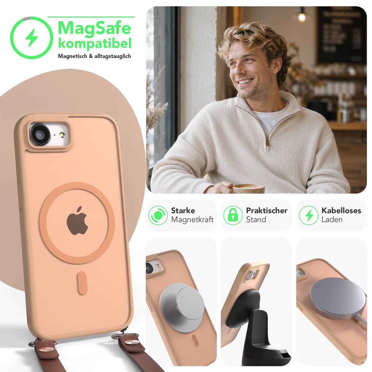 iPhone 16e Outdoor Hülle mit MagSafe + magnetisches Band