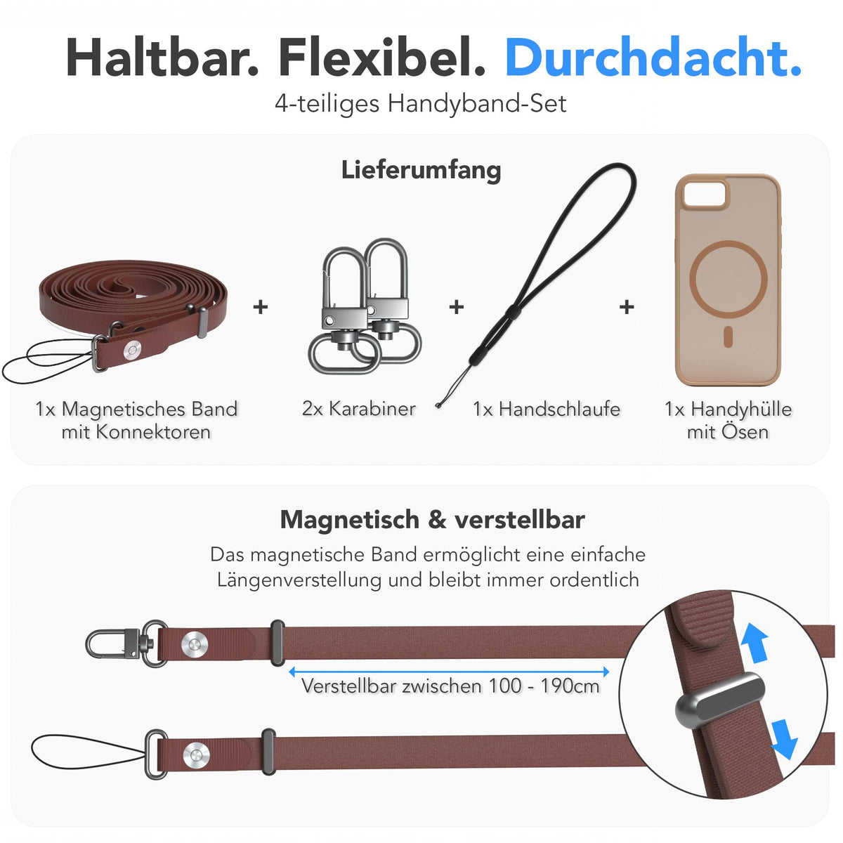 iPhone 16e Outdoor Hülle mit MagSafe + magnetisches Band