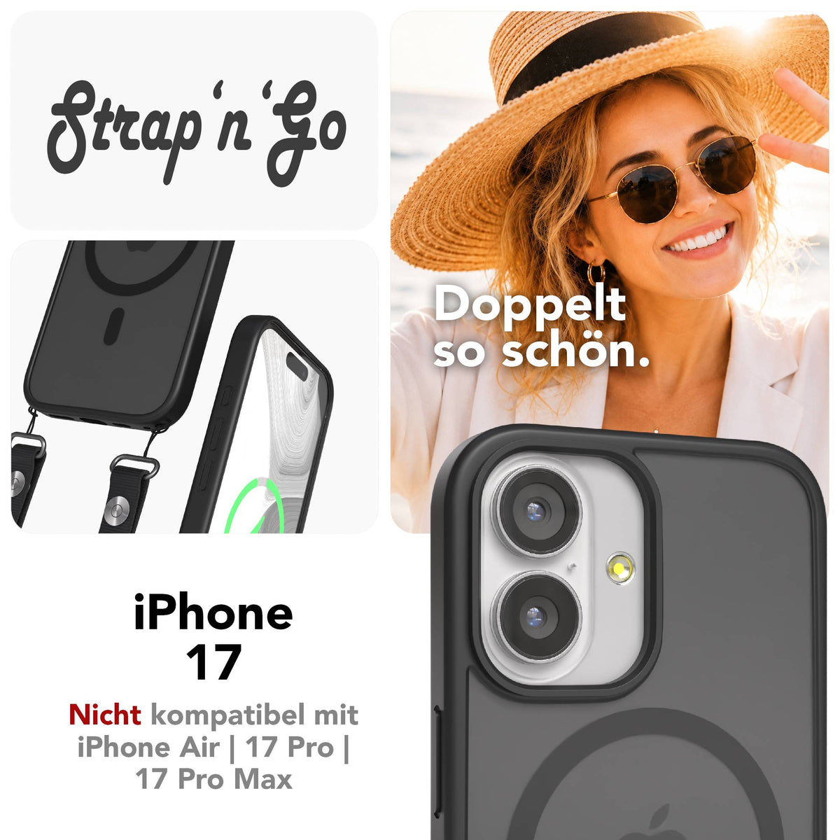 iPhone 17 Outdoor Hülle mit MagSafe + magnetisches Band