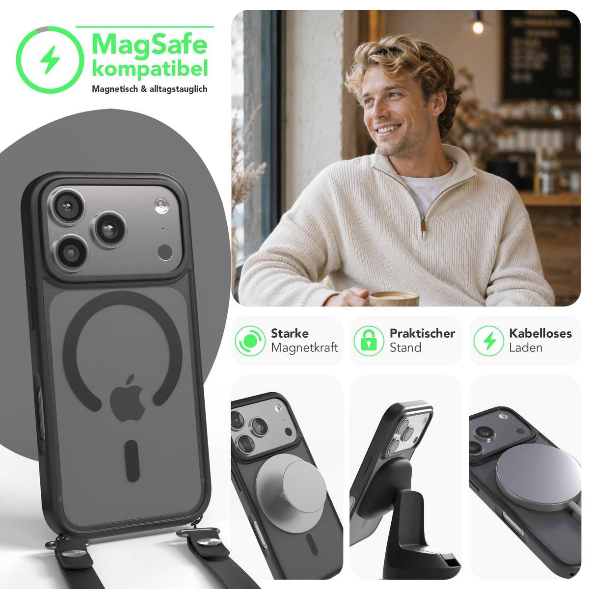 iPhone 17 Pro Outdoor Hülle mit MagSafe + magnetisches Band