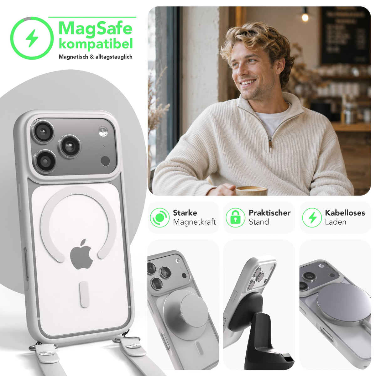 iPhone 17 Pro Outdoor Hülle mit MagSafe + magnetisches Band