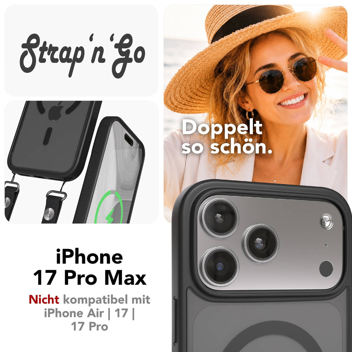 iPhone 17 Pro Max Outdoor Hülle mit MagSafe + magnetisches Band