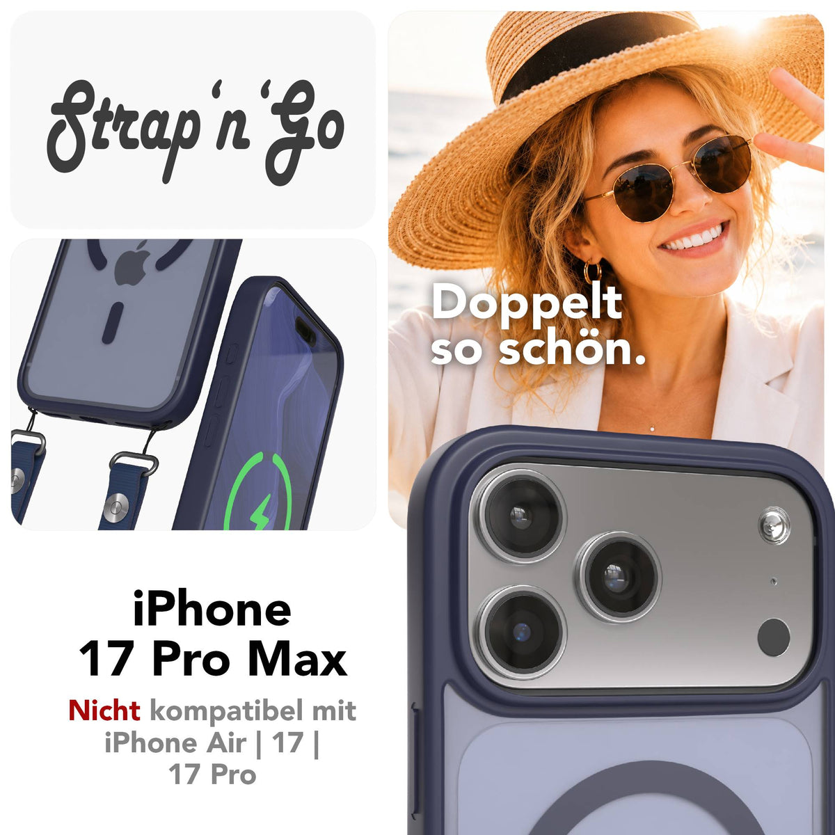 iPhone 17 Pro Max Outdoor Hülle mit MagSafe + magnetisches Band