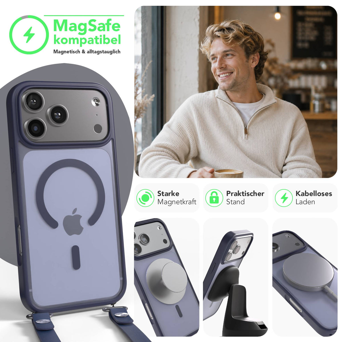 iPhone 17 Pro Max Outdoor Hülle mit MagSafe + magnetisches Band