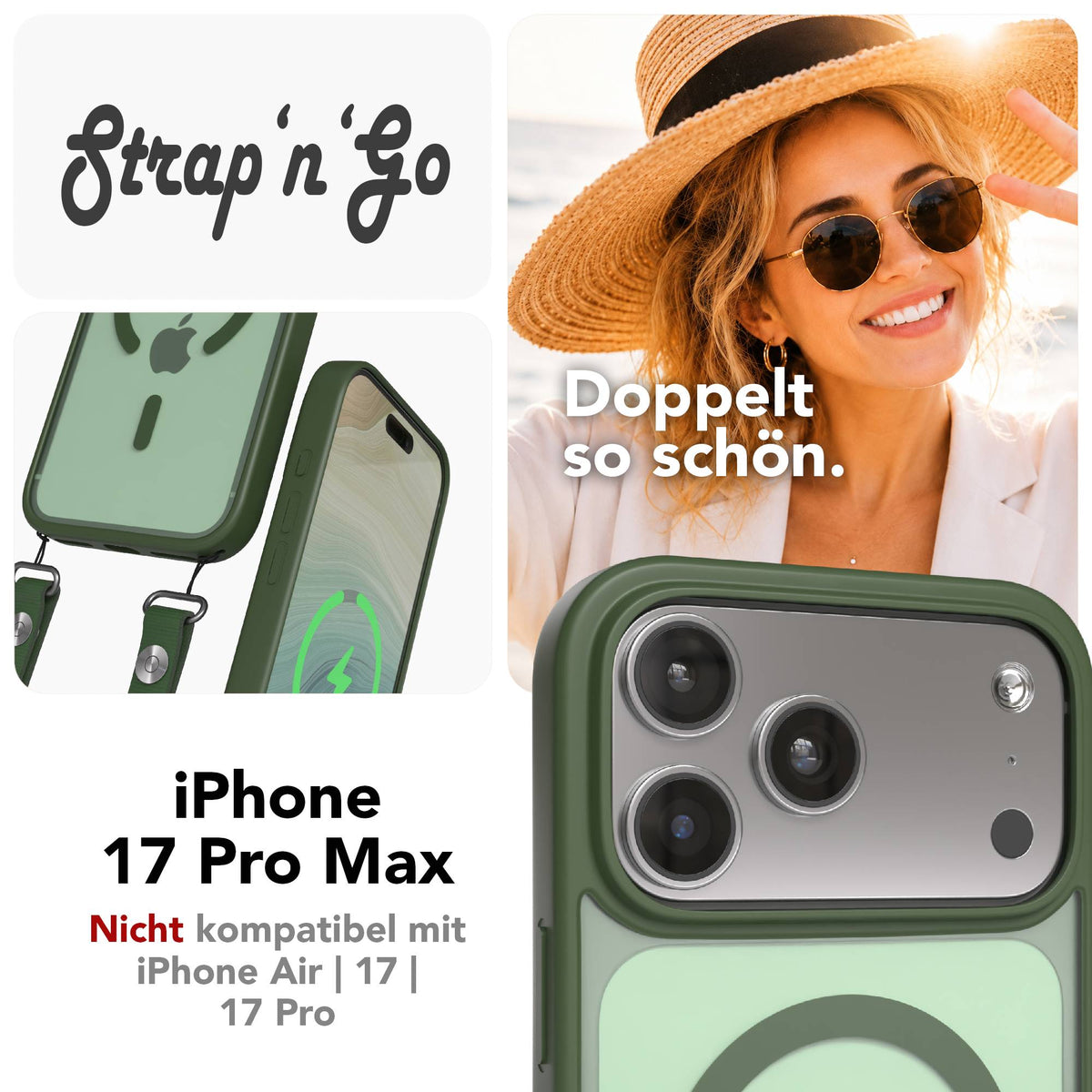 iPhone 17 Pro Max Outdoor Hülle mit MagSafe + magnetisches Band
