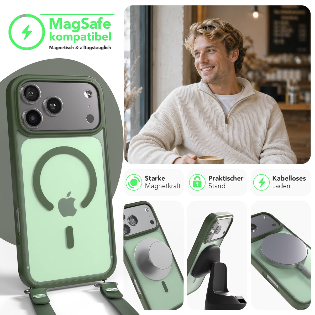 iPhone 17 Pro Max Outdoor Hülle mit MagSafe + magnetisches Band