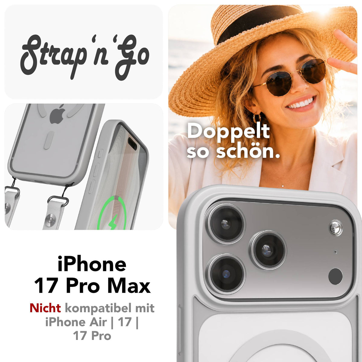 iPhone 17 Pro Max Outdoor Hülle mit MagSafe + magnetisches Band