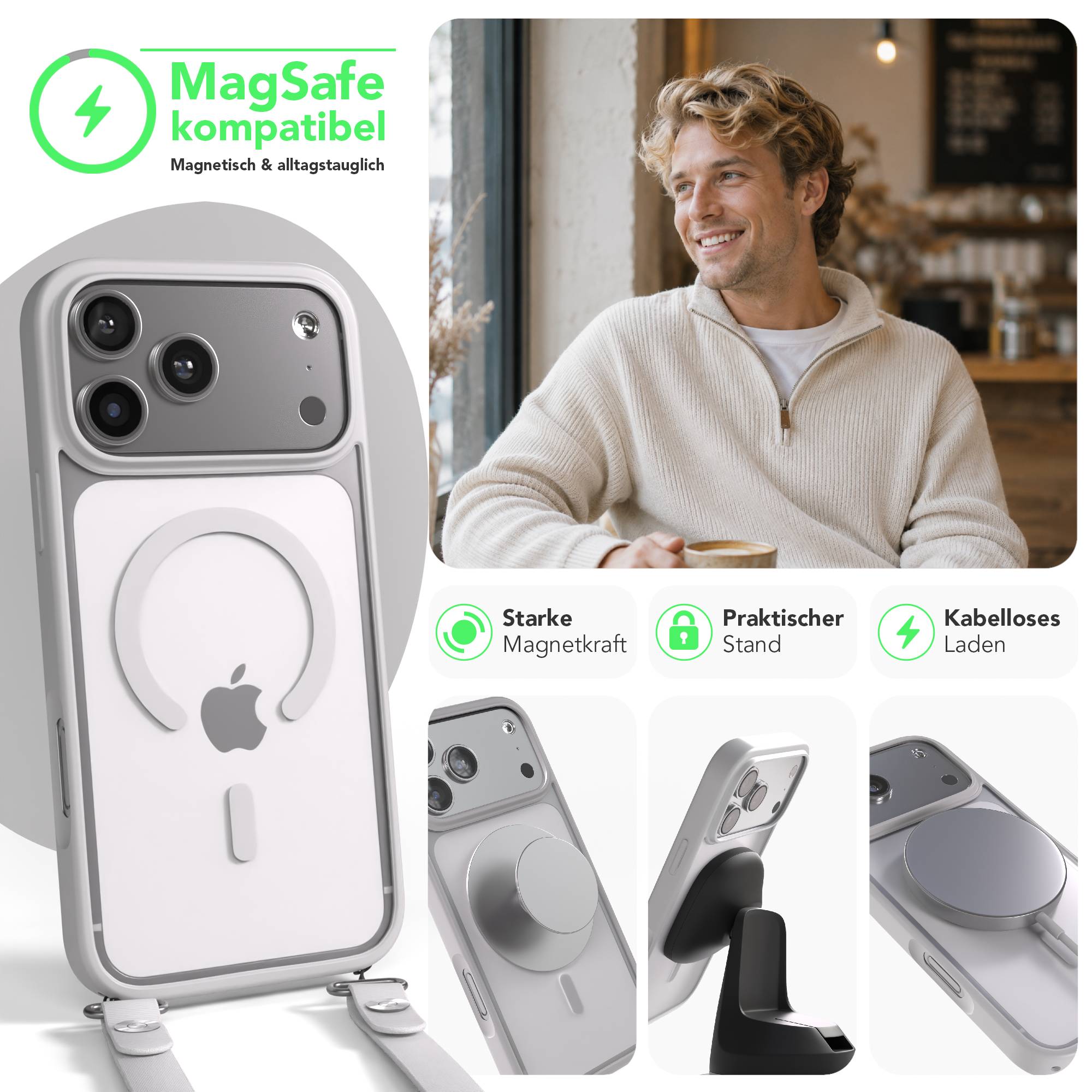 iPhone 17 Pro Max Outdoor Hülle mit MagSafe + magnetisches Band
