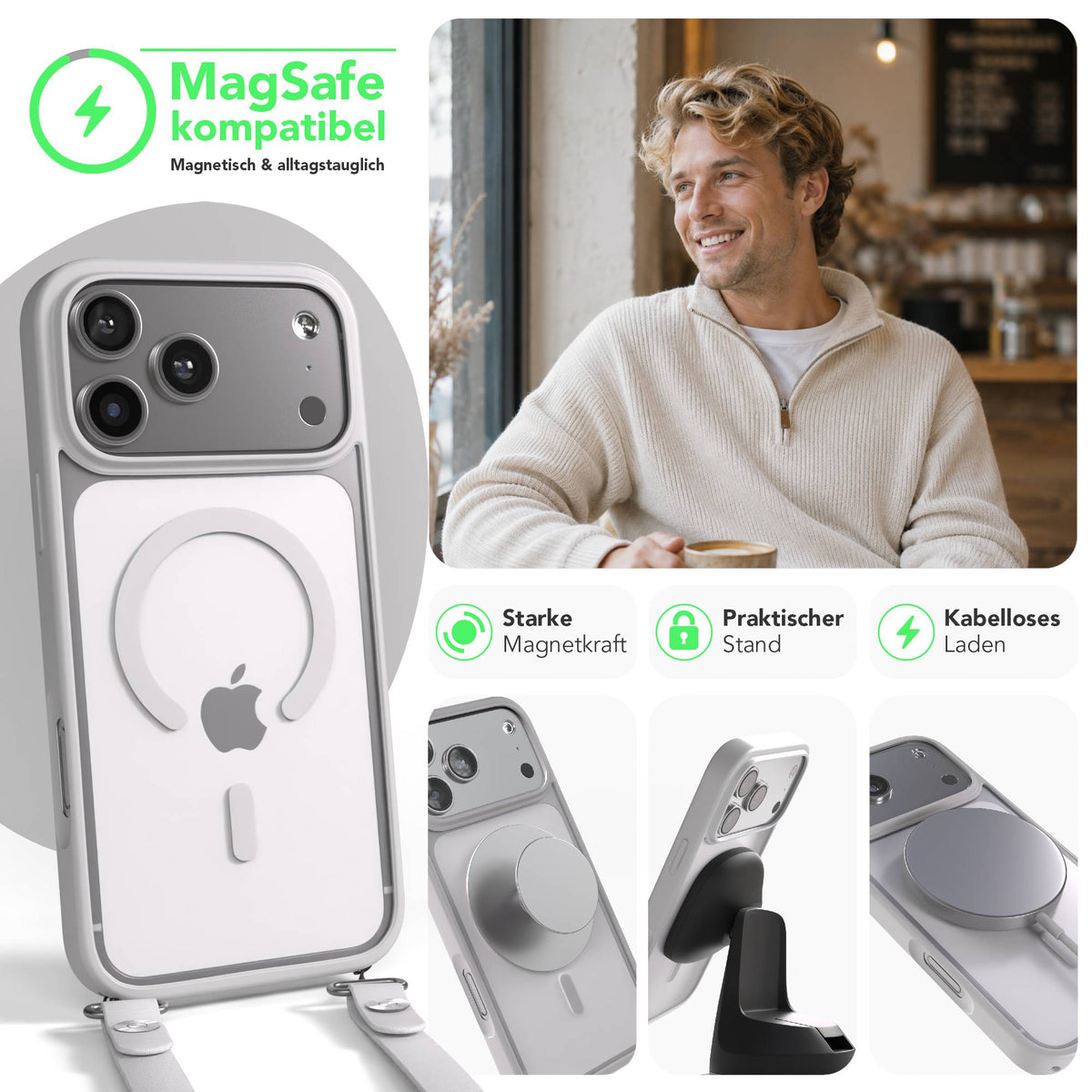 iPhone 17 Pro Max Outdoor Hülle mit MagSafe + magnetisches Band