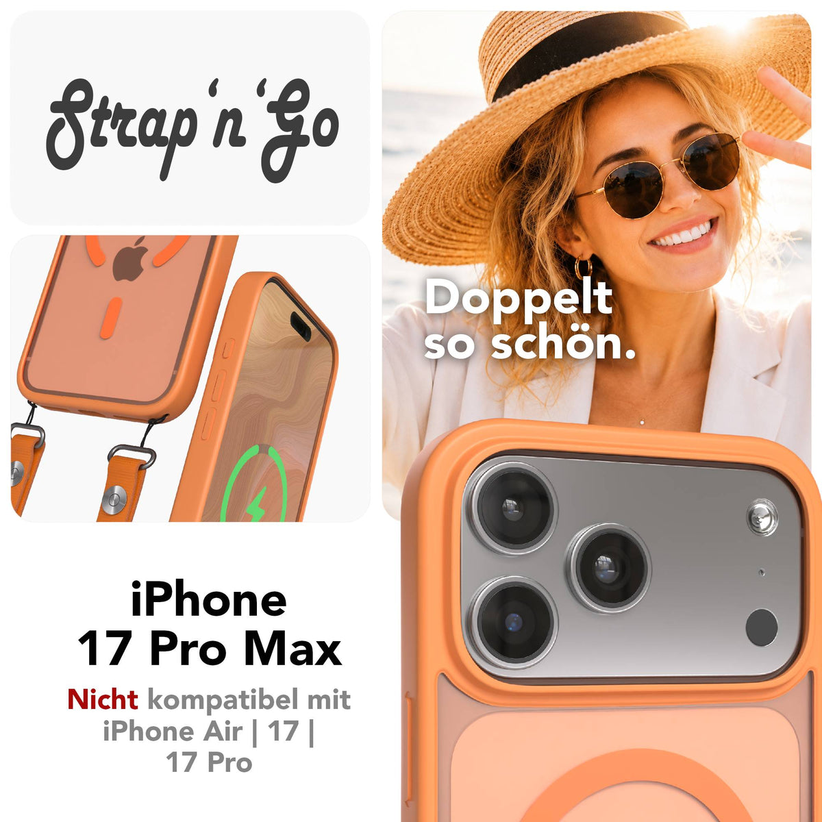 iPhone 17 Pro Max Outdoor Hülle mit MagSafe + magnetisches Band