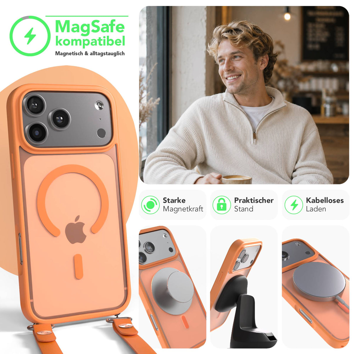 iPhone 17 Pro Max Outdoor Hülle mit MagSafe + magnetisches Band