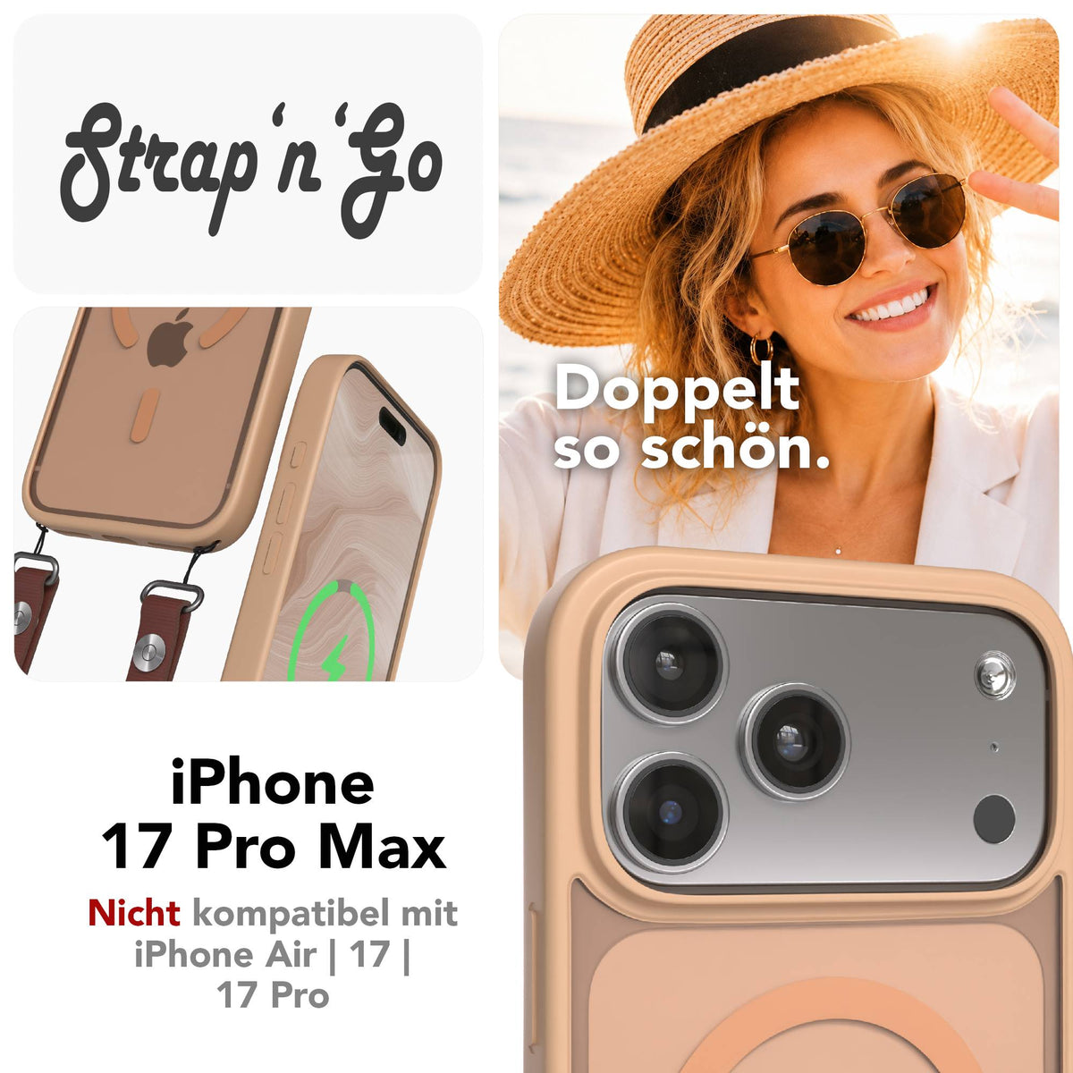 iPhone 17 Pro Max Outdoor Hülle mit MagSafe + magnetisches Band