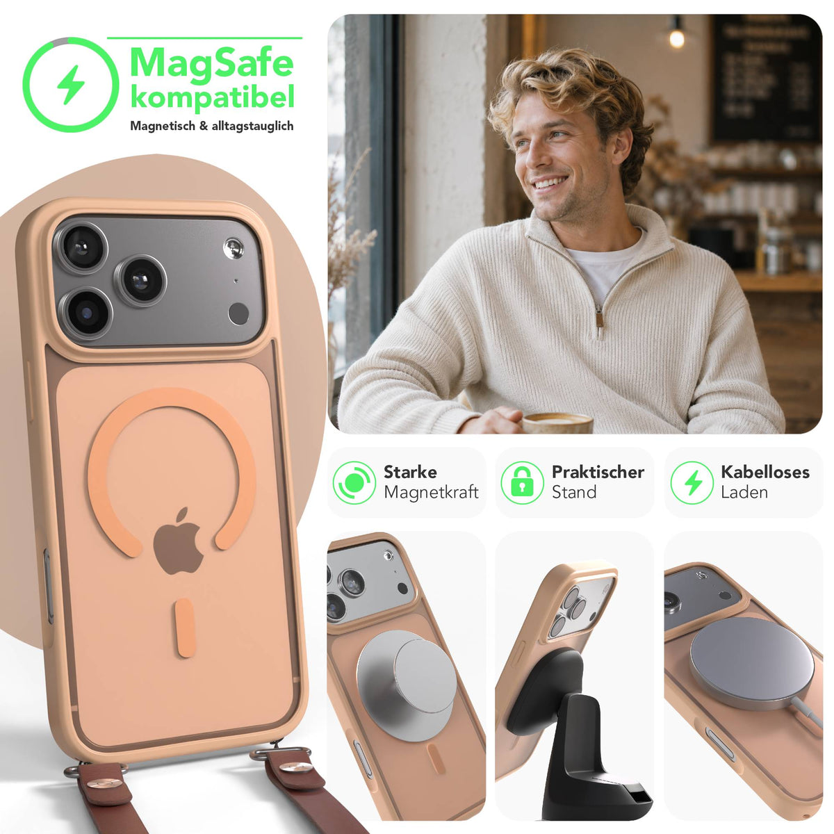 iPhone 17 Pro Max Outdoor Hülle mit MagSafe + magnetisches Band