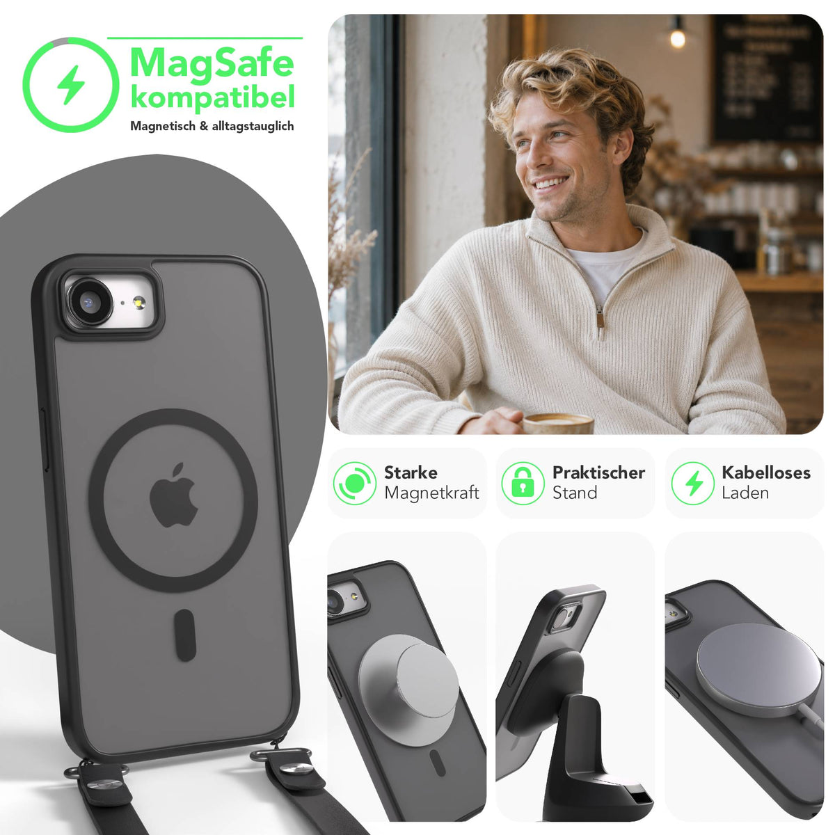 iPhone 17e Outdoor Hülle mit MagSafe + magnetisches Band