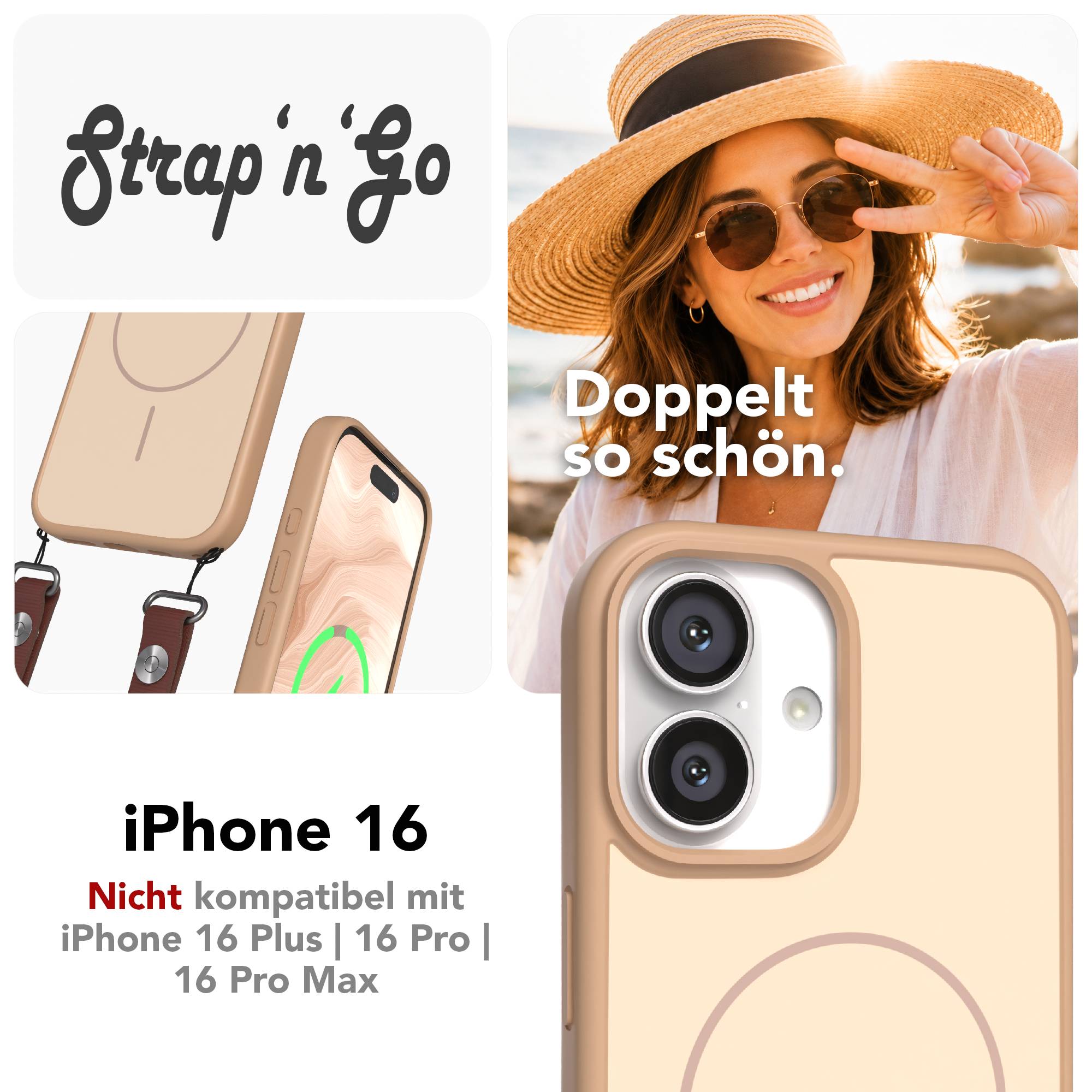 iPhone 16 Outdoor Hülle mit thin MagSafe + magnetisches Band