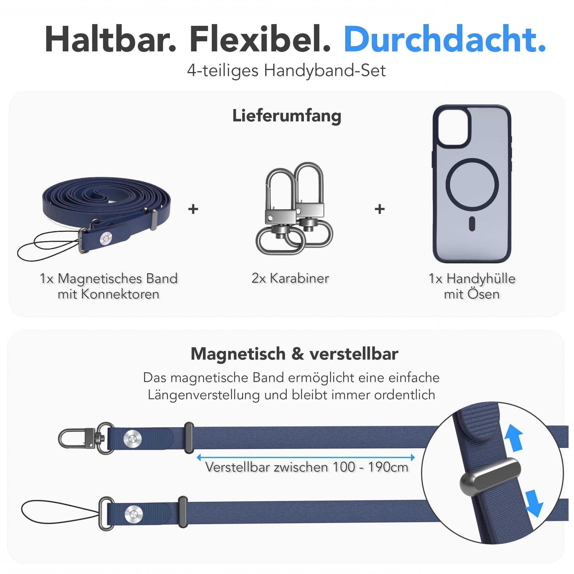 iPhone 16 Plus Outdoor Hülle mit thin MagSafe + magnetisches Band