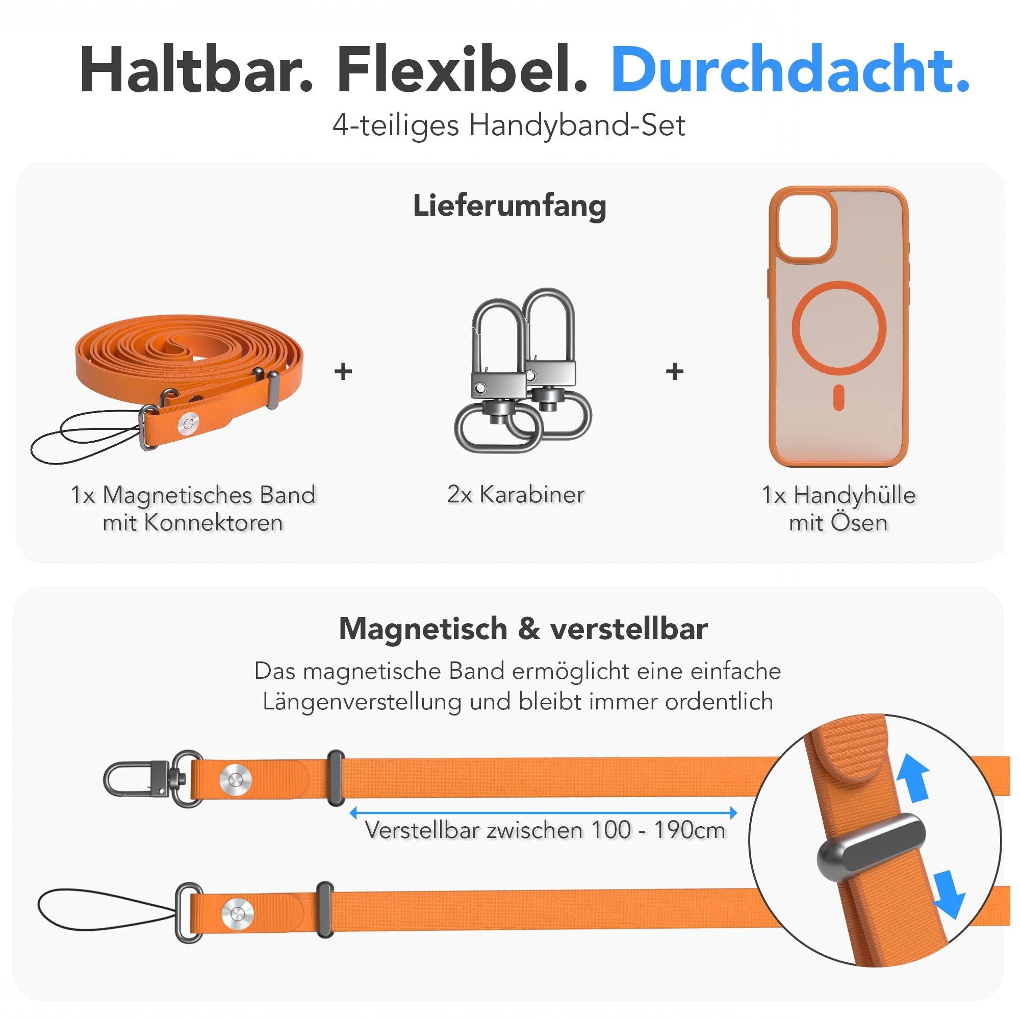 iPhone 16 Plus Outdoor Hülle mit thin MagSafe + magnetisches Band