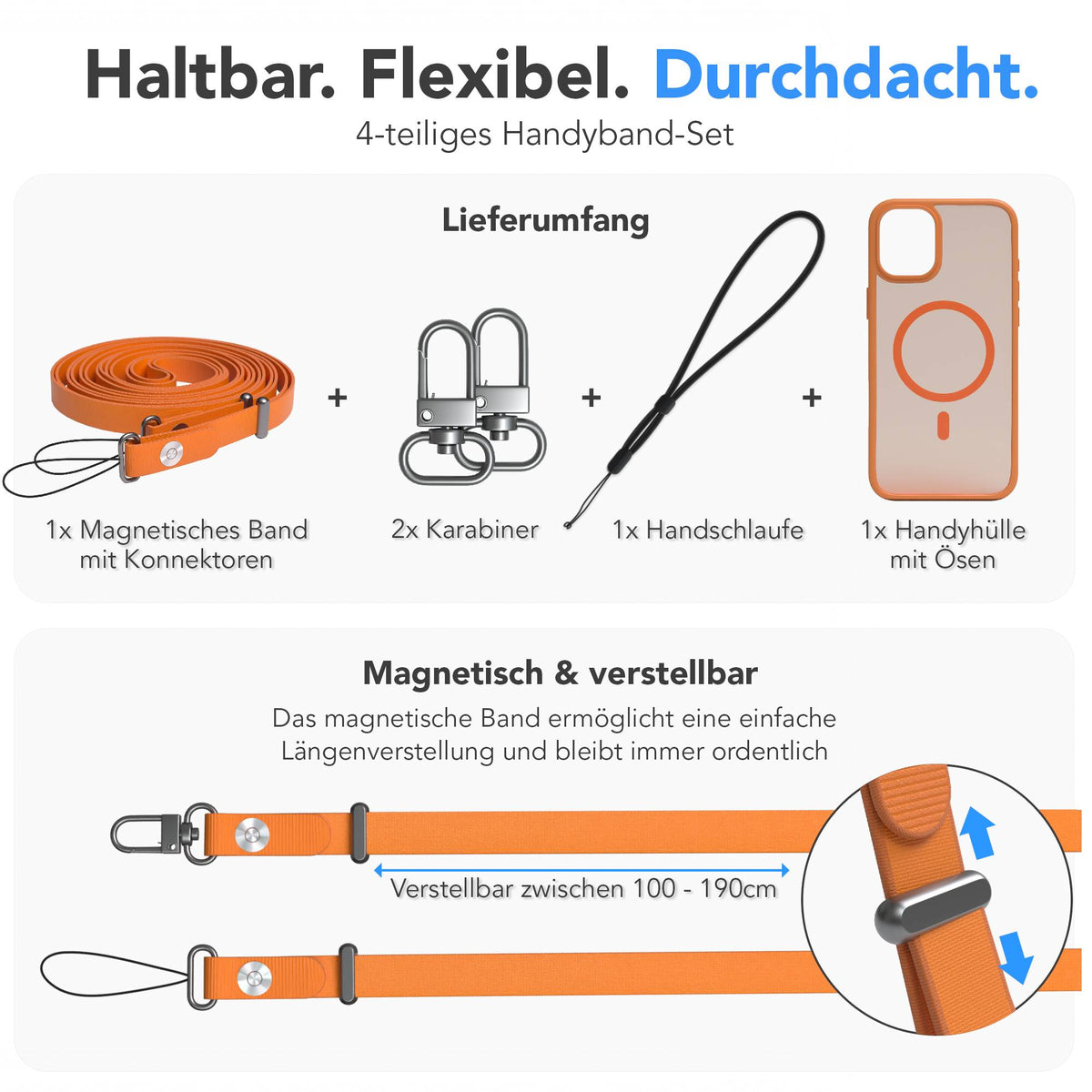 iPhone 16 Plus Outdoor Hülle mit thin MagSafe + magnetisches Band