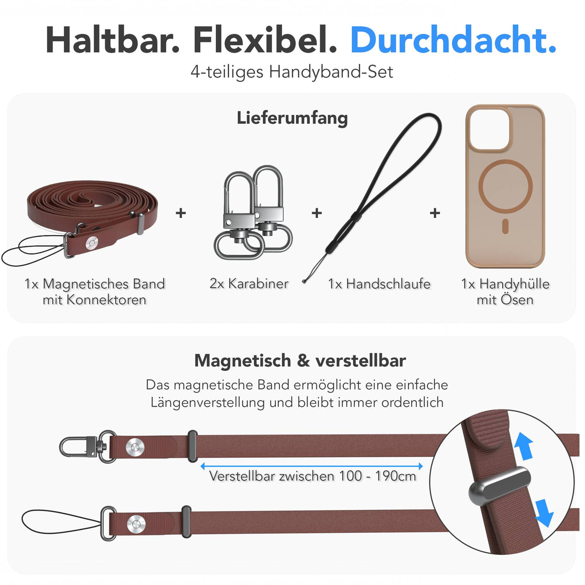 iPhone 16 Pro Max Outdoor Hülle mit thin MagSafe + magnetisches Band