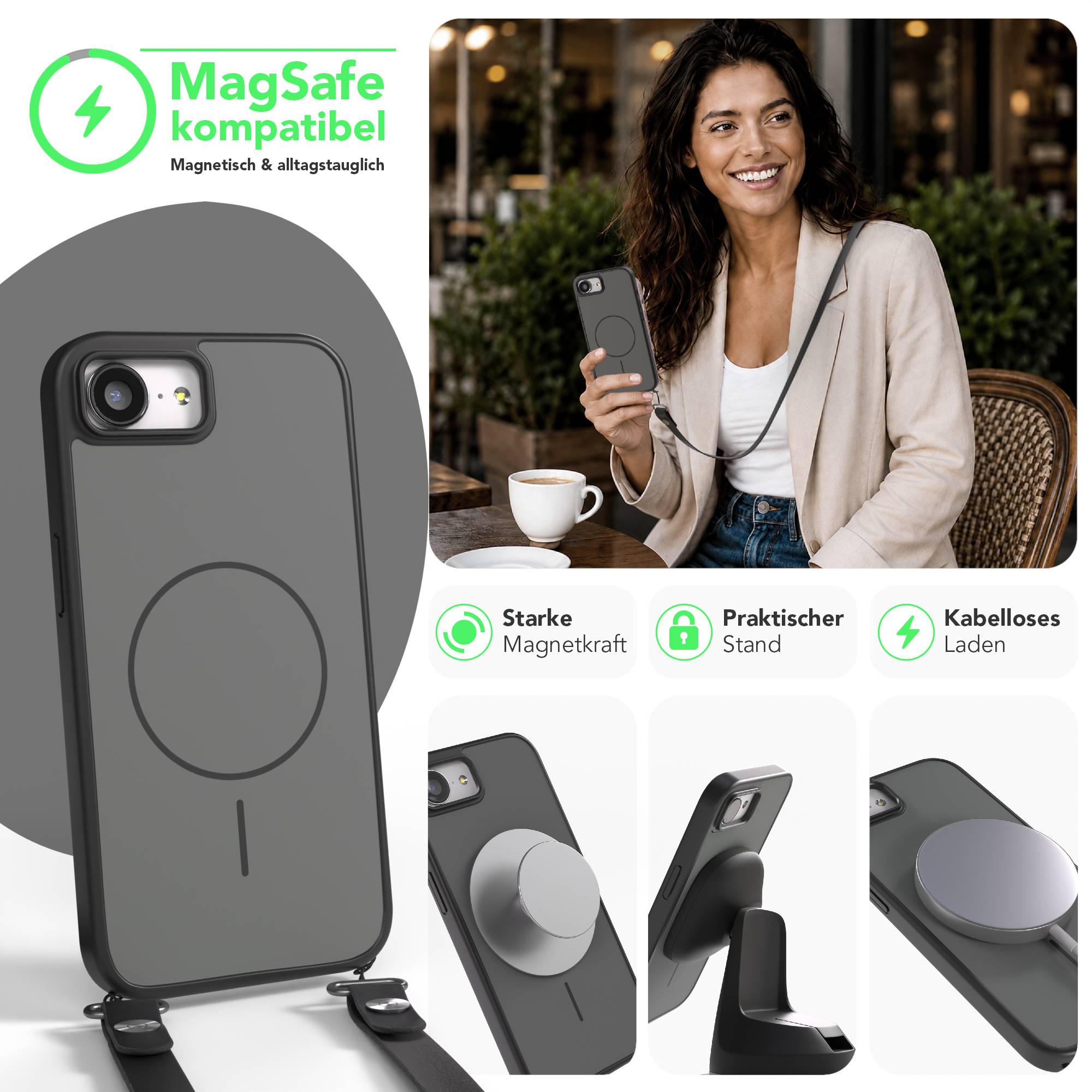 iPhone 16e Outdoor Hülle mit thin MagSafe + magnetisches Band