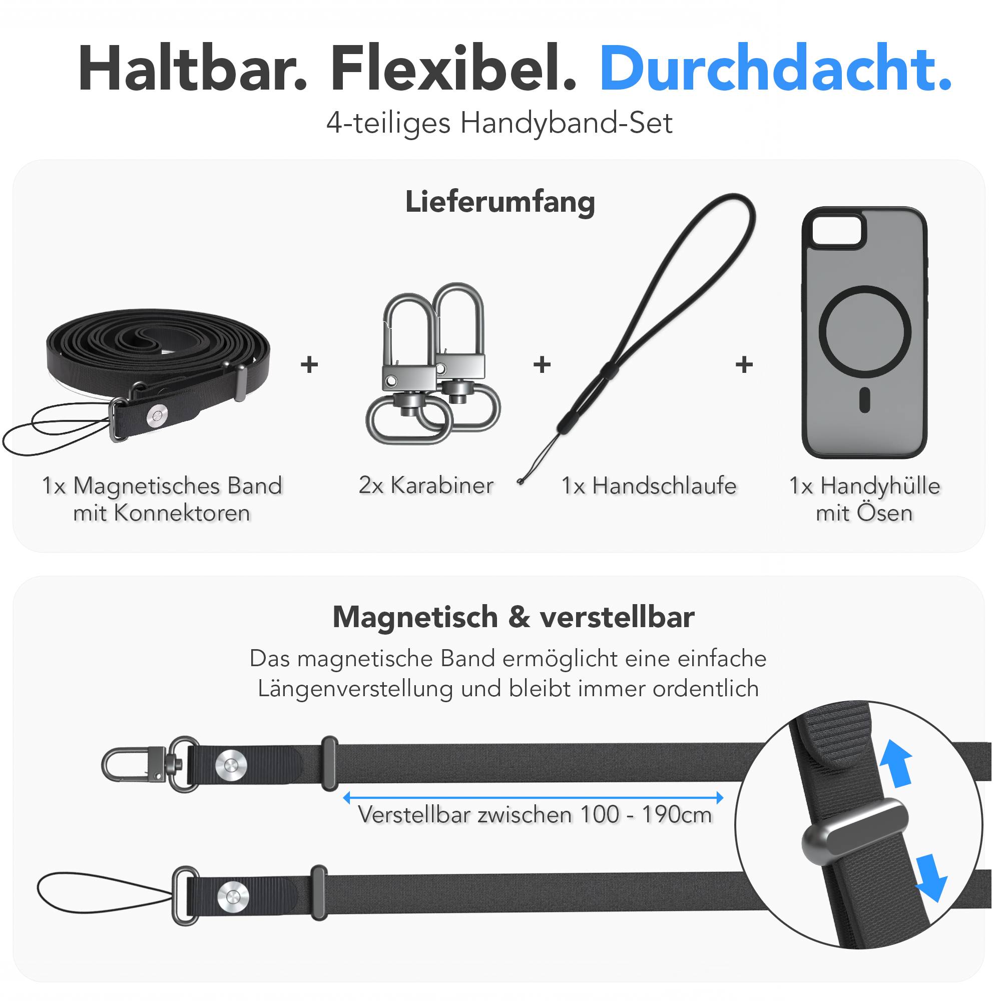 iPhone 16e Outdoor Hülle mit thin MagSafe + magnetisches Band