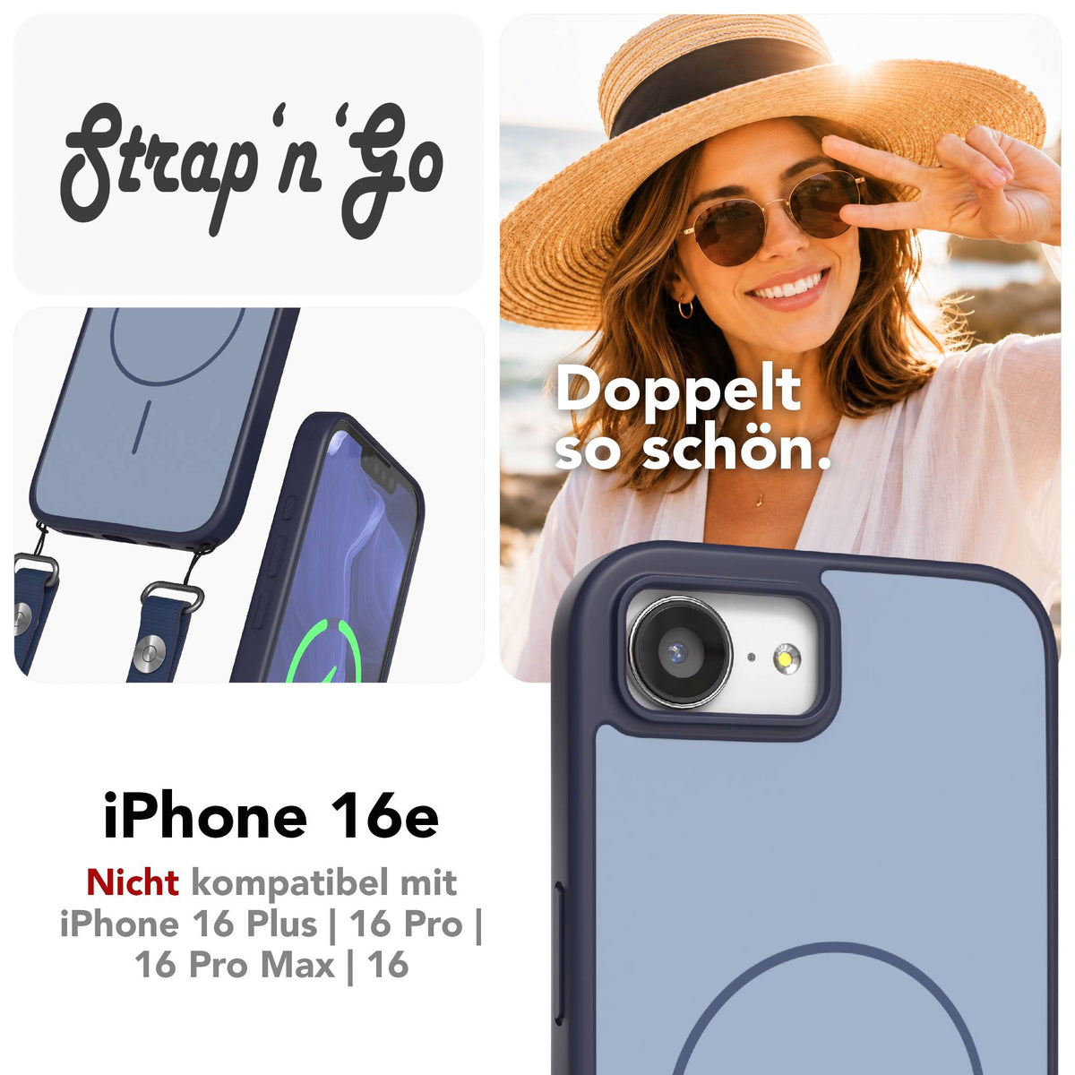iPhone 16e Outdoor Hülle mit thin MagSafe + magnetisches Band