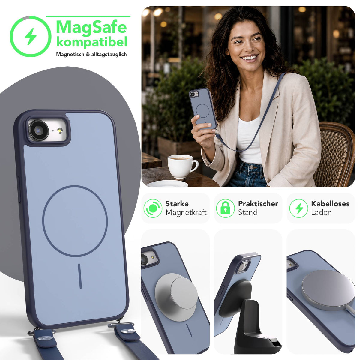 iPhone 16e Outdoor Hülle mit thin MagSafe + magnetisches Band