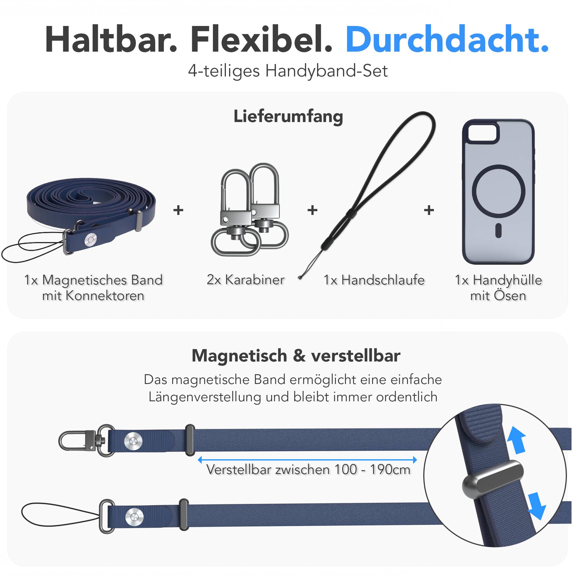 iPhone 16e Outdoor Hülle mit thin MagSafe + magnetisches Band