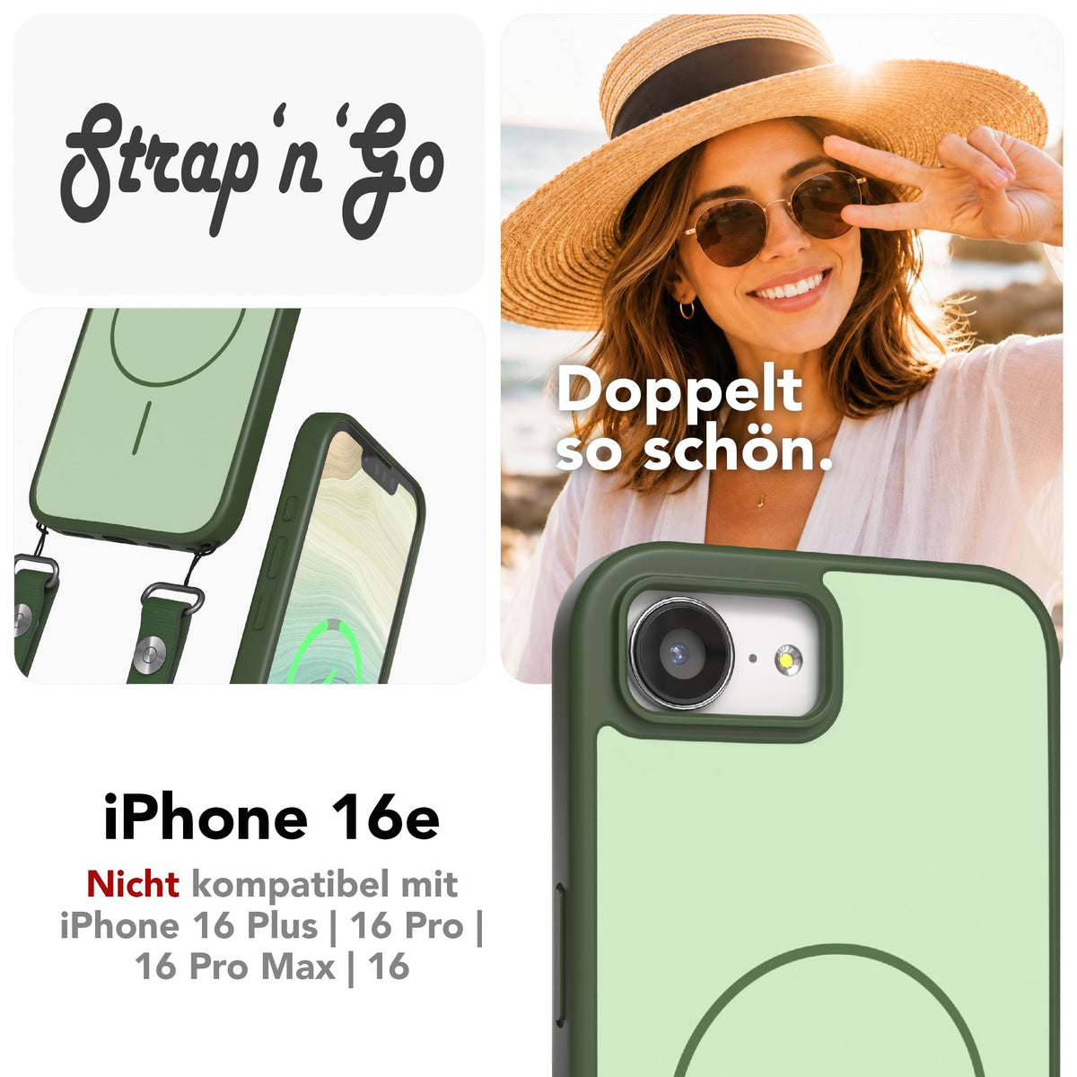 iPhone 16e Outdoor Hülle mit thin MagSafe + magnetisches Band