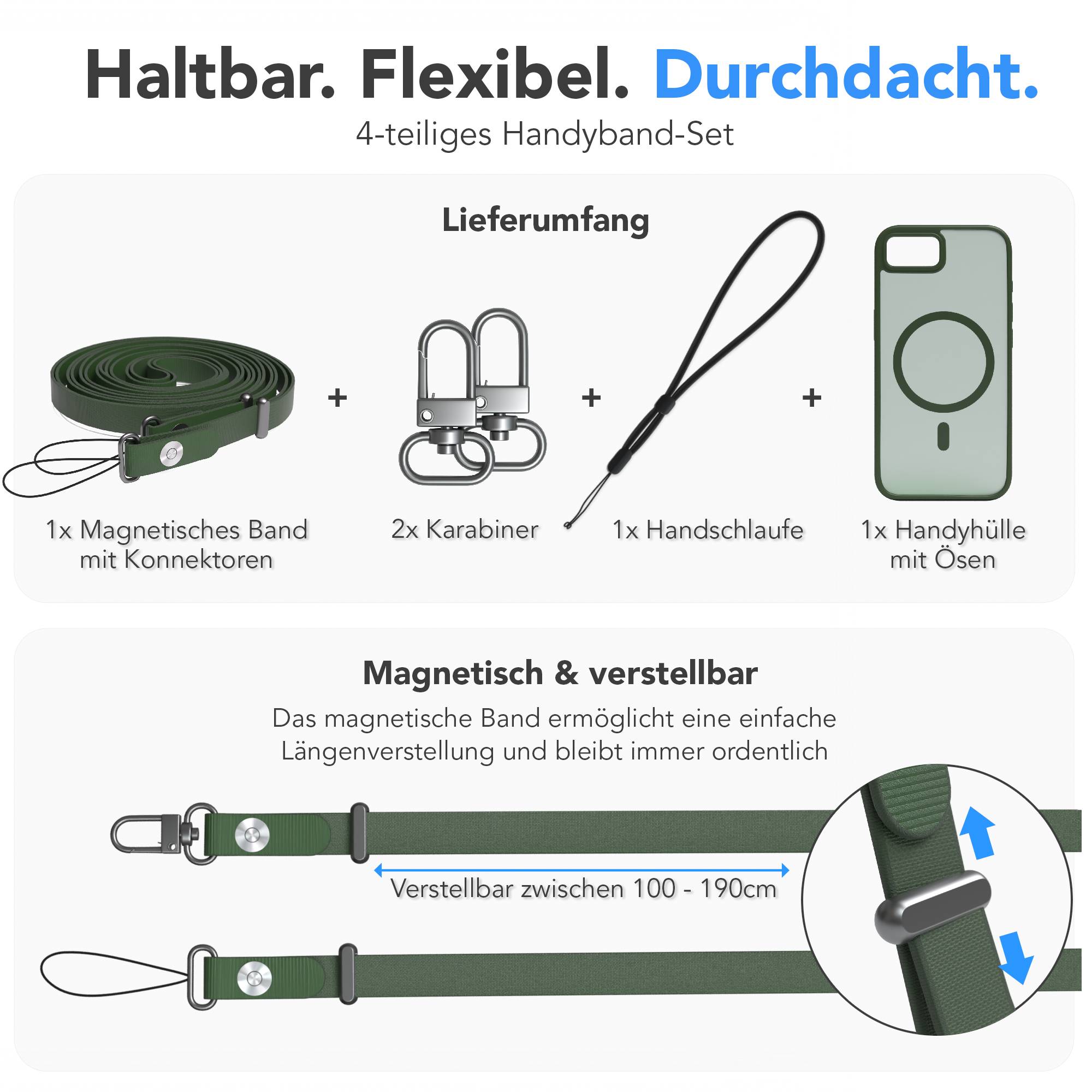 iPhone 16e Outdoor Hülle mit thin MagSafe + magnetisches Band
