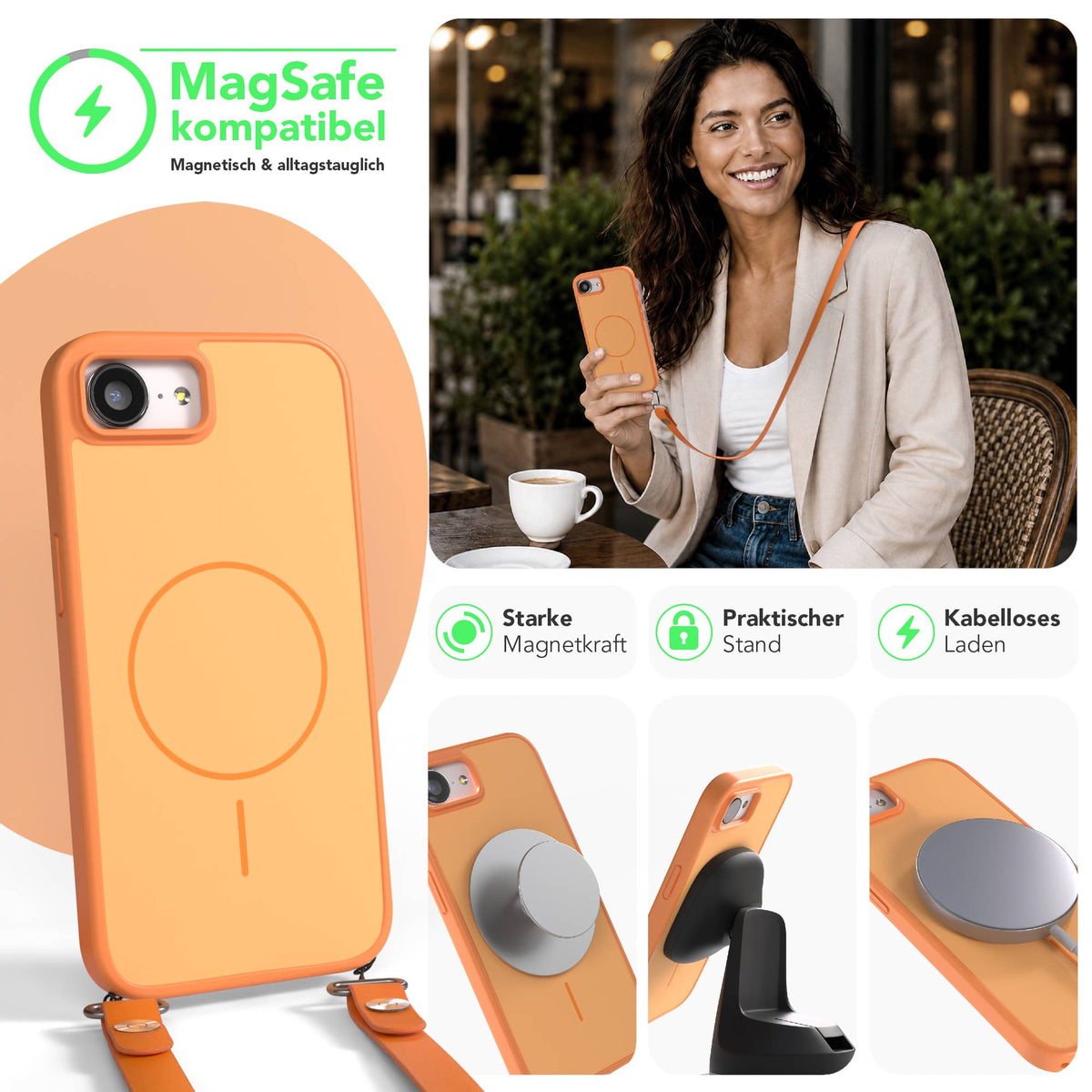 iPhone 16e Outdoor Hülle mit thin MagSafe + magnetisches Band
