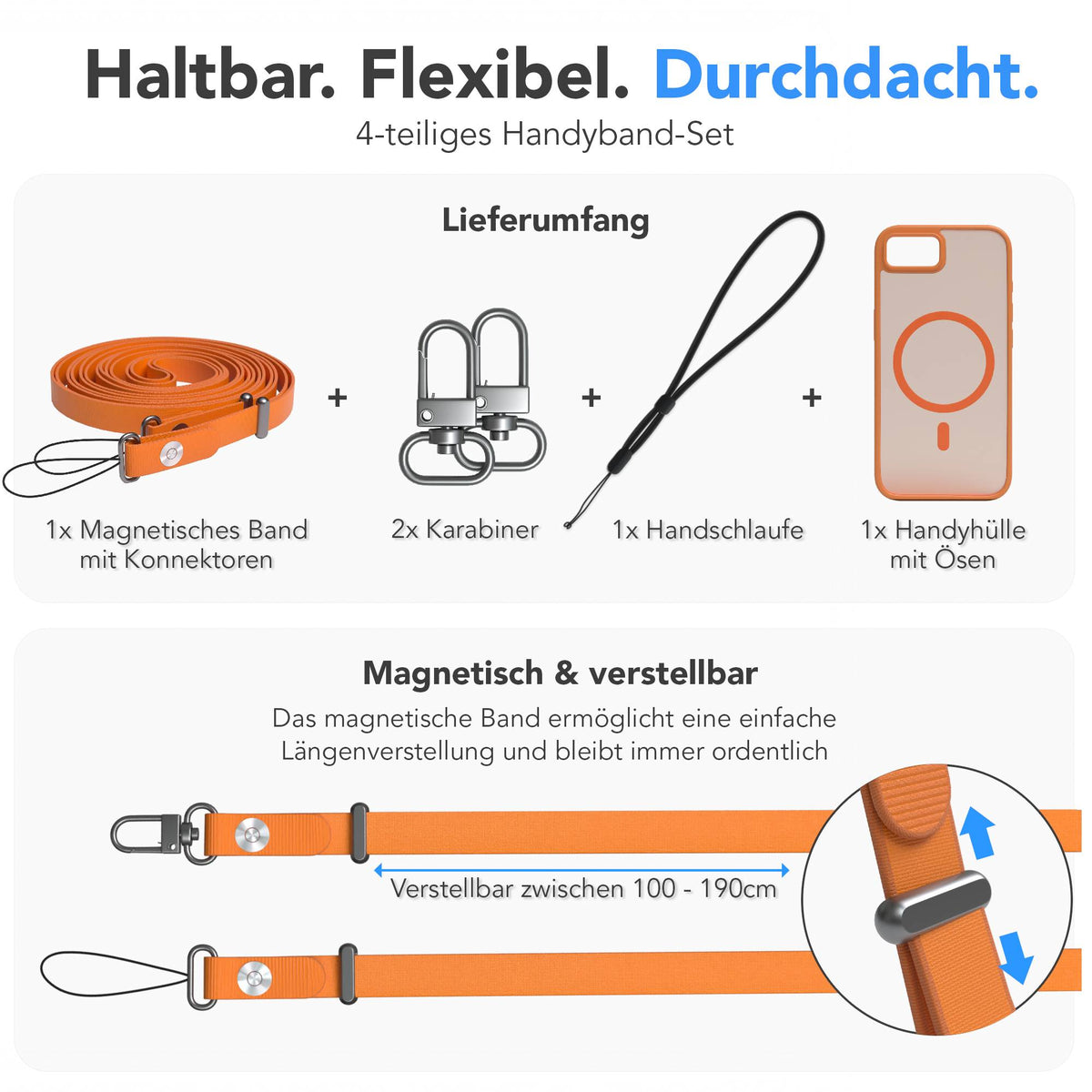 iPhone 16e Outdoor Hülle mit thin MagSafe + magnetisches Band