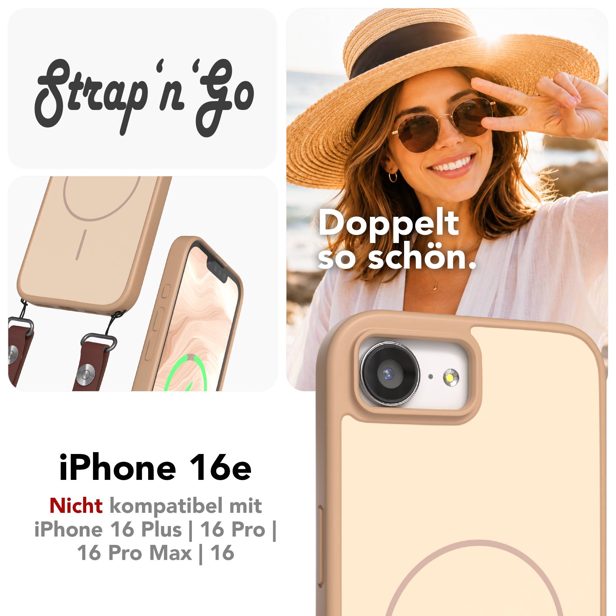 iPhone 16e Outdoor Hülle mit thin MagSafe + magnetisches Band