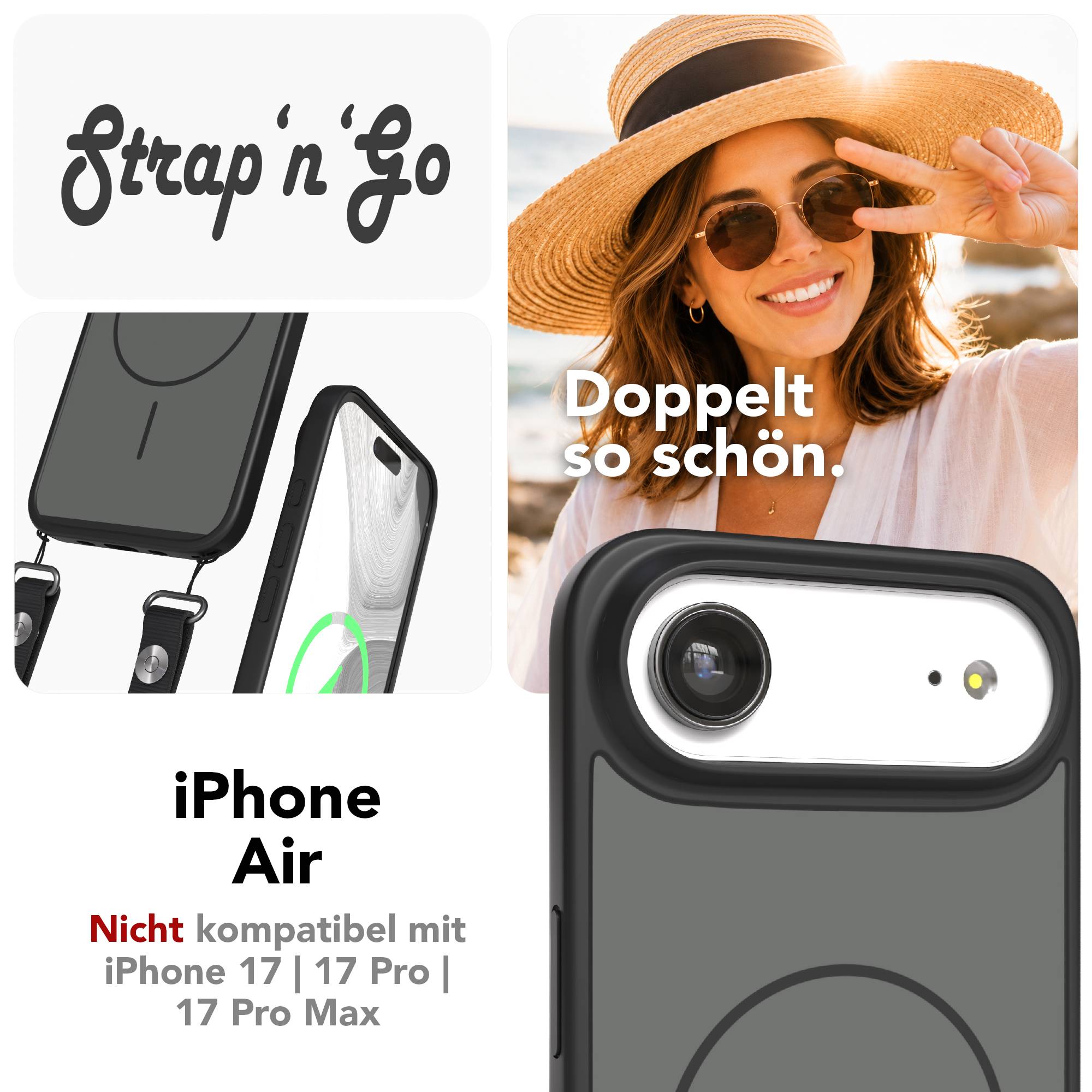 iPhone Air Outdoor Hülle mit thin MagSafe + magnetisches Band