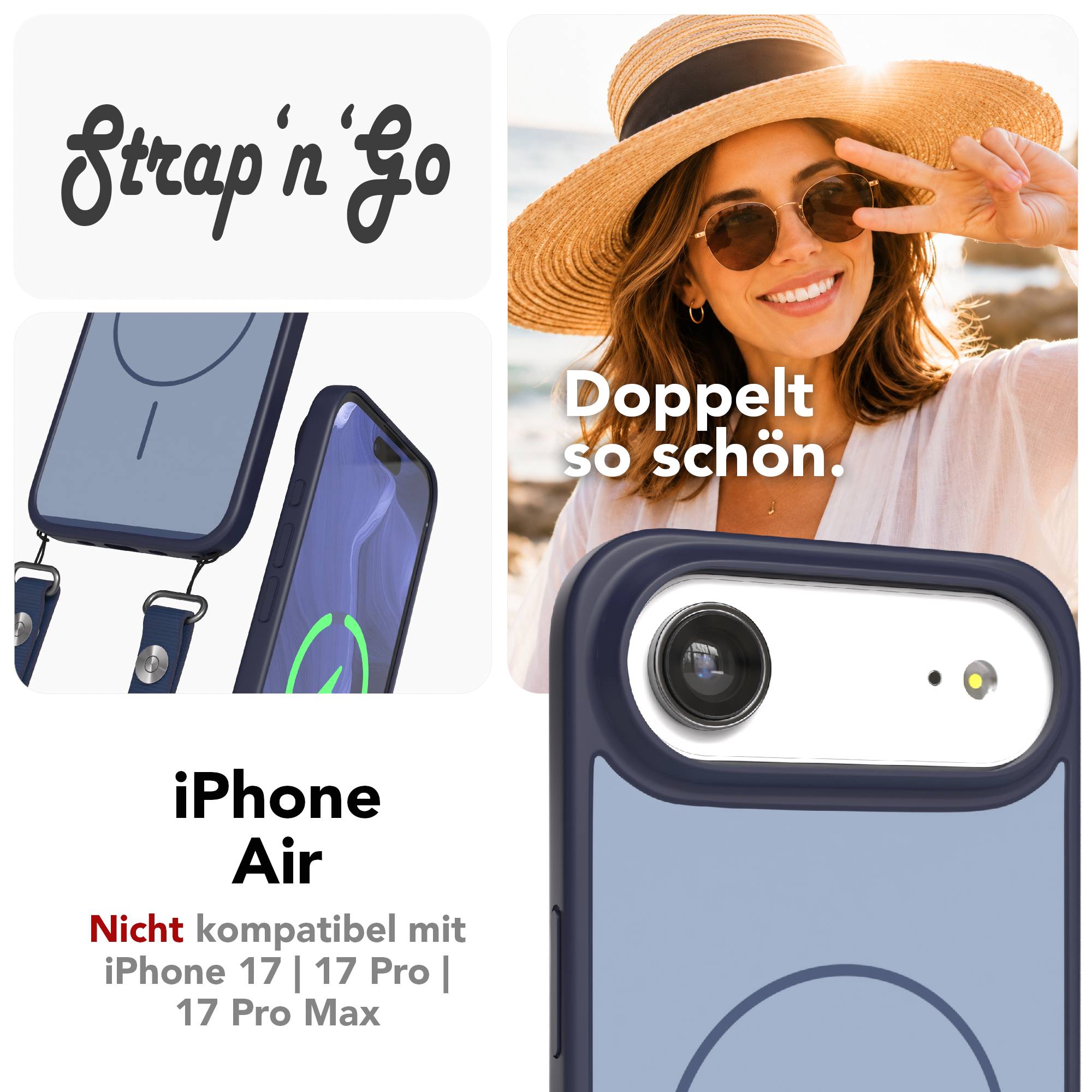 iPhone Air Outdoor Hülle mit thin MagSafe + magnetisches Band