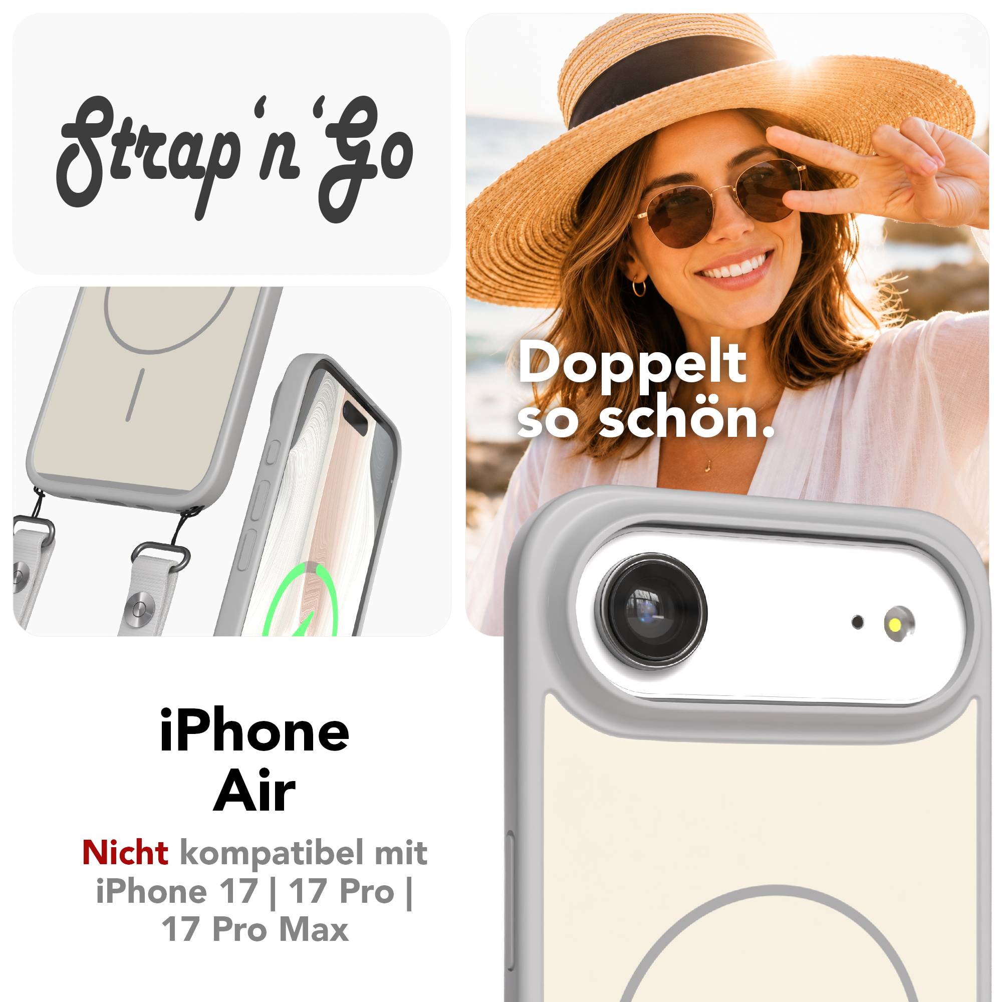 iPhone Air Outdoor Hülle mit thin MagSafe + magnetisches Band