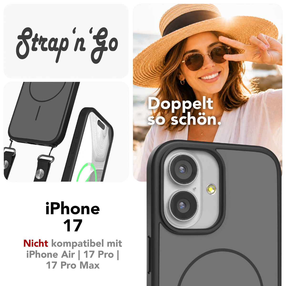 iPhone 17 Outdoor Hülle mit thin MagSafe + magnetisches Band