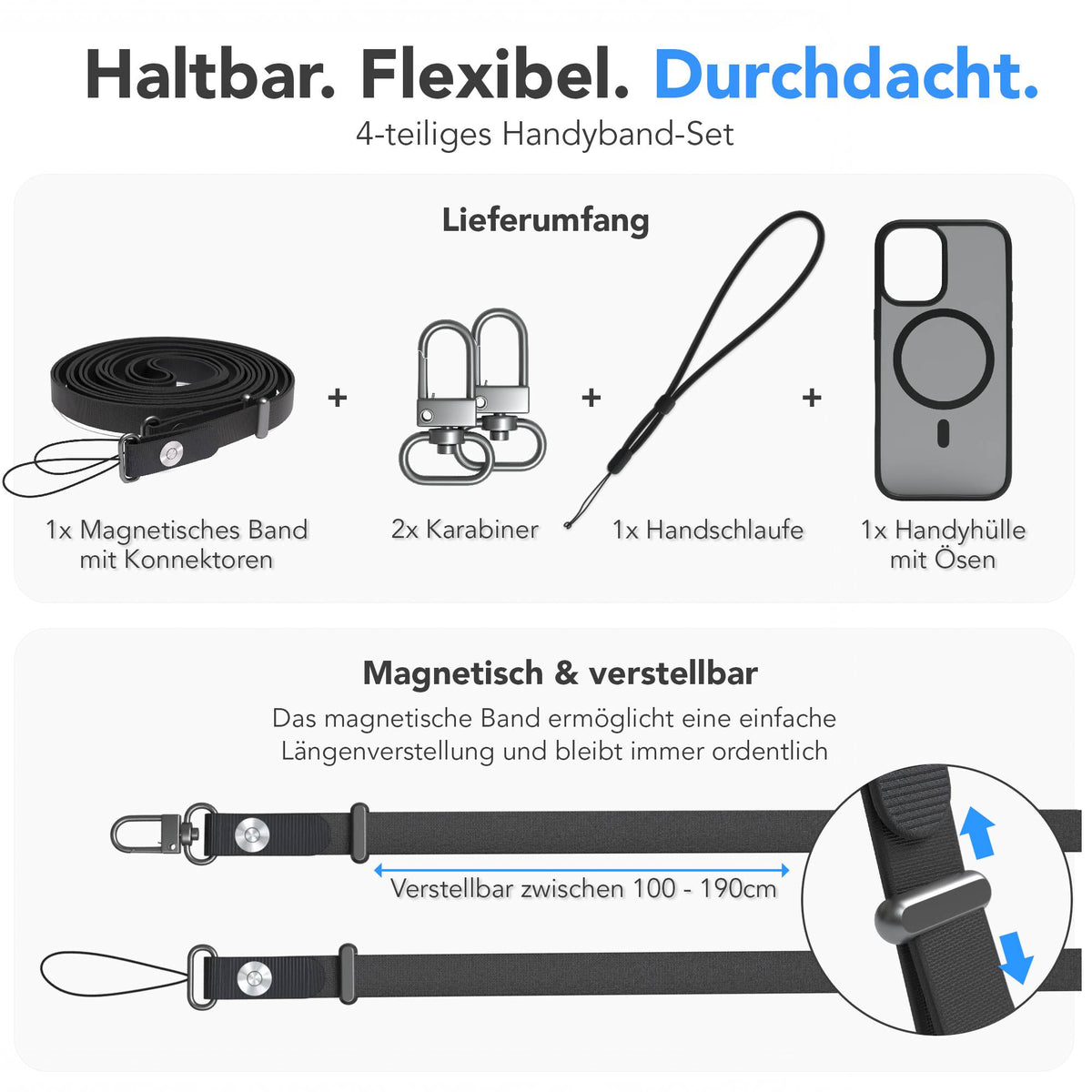 iPhone 17 Outdoor Hülle mit thin MagSafe + magnetisches Band