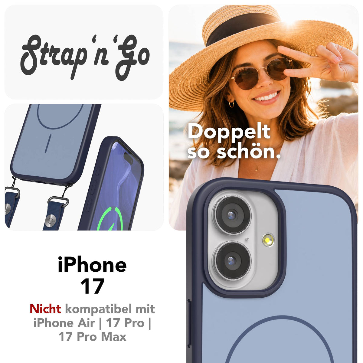 iPhone 17 Outdoor Hülle mit thin MagSafe + magnetisches Band