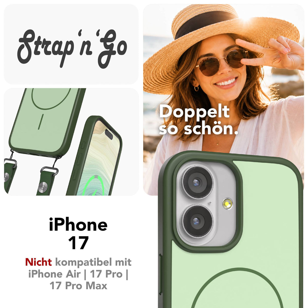 iPhone 17 Outdoor Hülle mit thin MagSafe + magnetisches Band