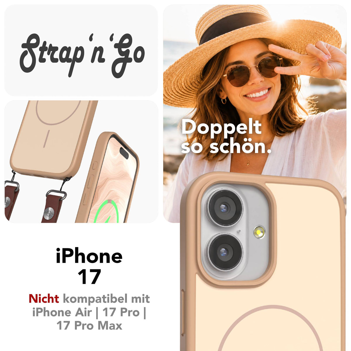 iPhone 17 Outdoor Hülle mit thin MagSafe + magnetisches Band