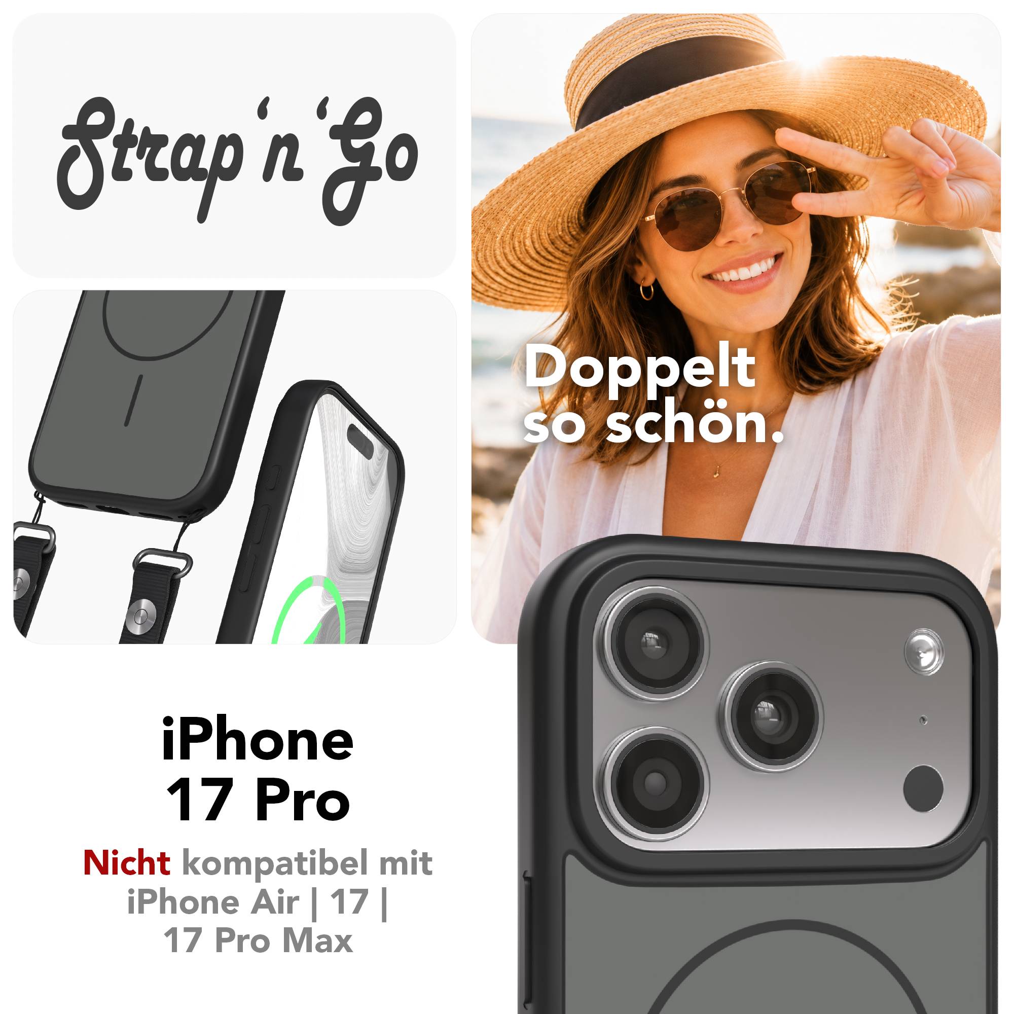 iPhone 17 Pro Outdoor Hülle mit thin MagSafe + magnetisches Band