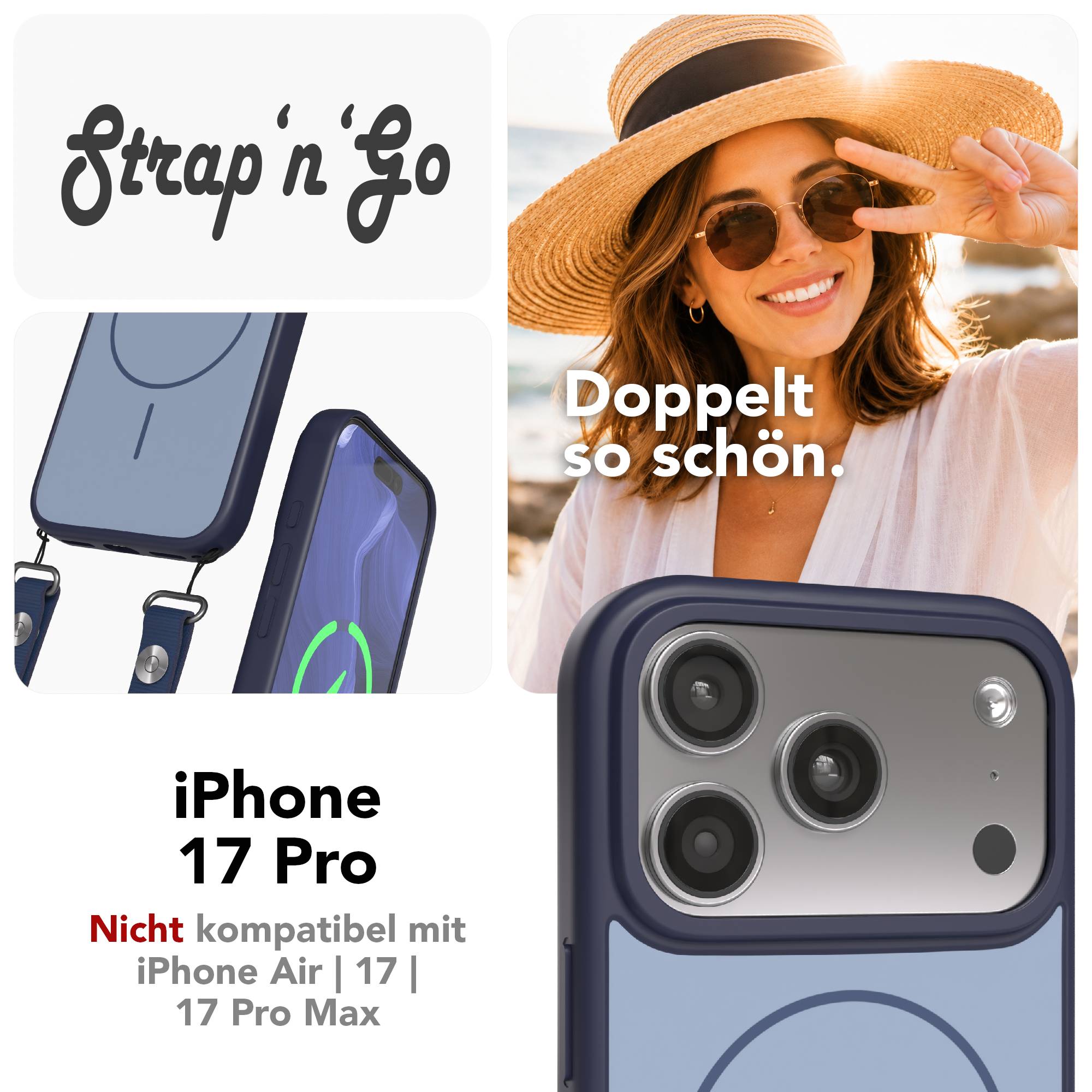 iPhone 17 Pro Outdoor Hülle mit thin MagSafe + magnetisches Band