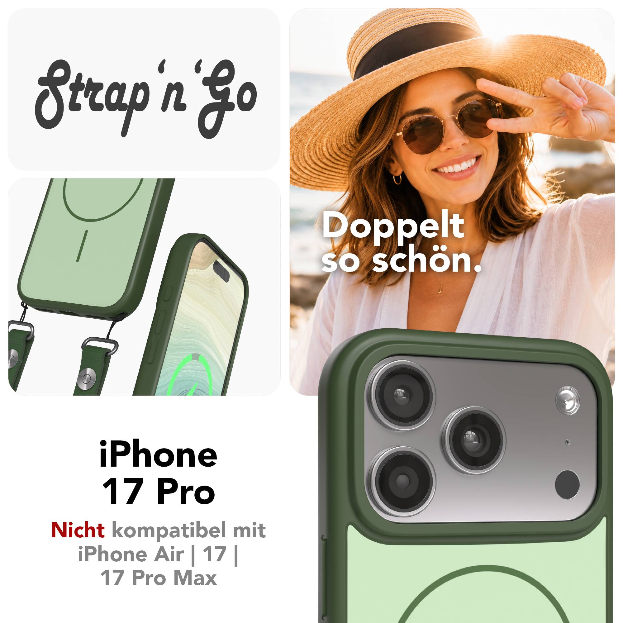 iPhone 17 Pro Outdoor Hülle mit thin MagSafe + magnetisches Band