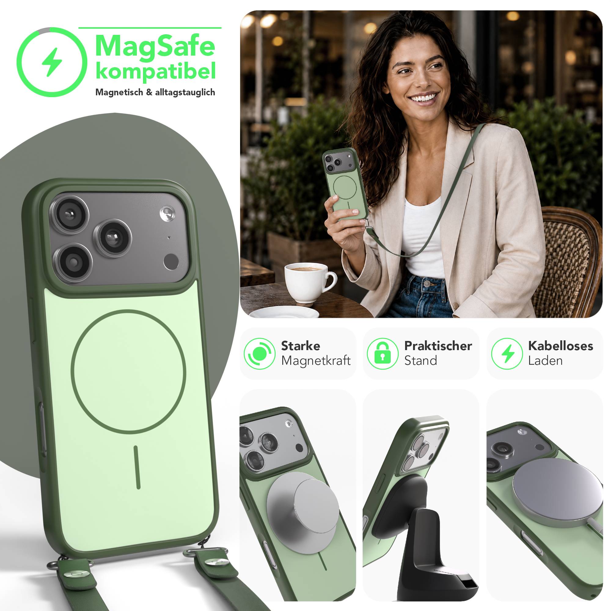 iPhone 17 Pro Outdoor Hülle mit thin MagSafe + magnetisches Band