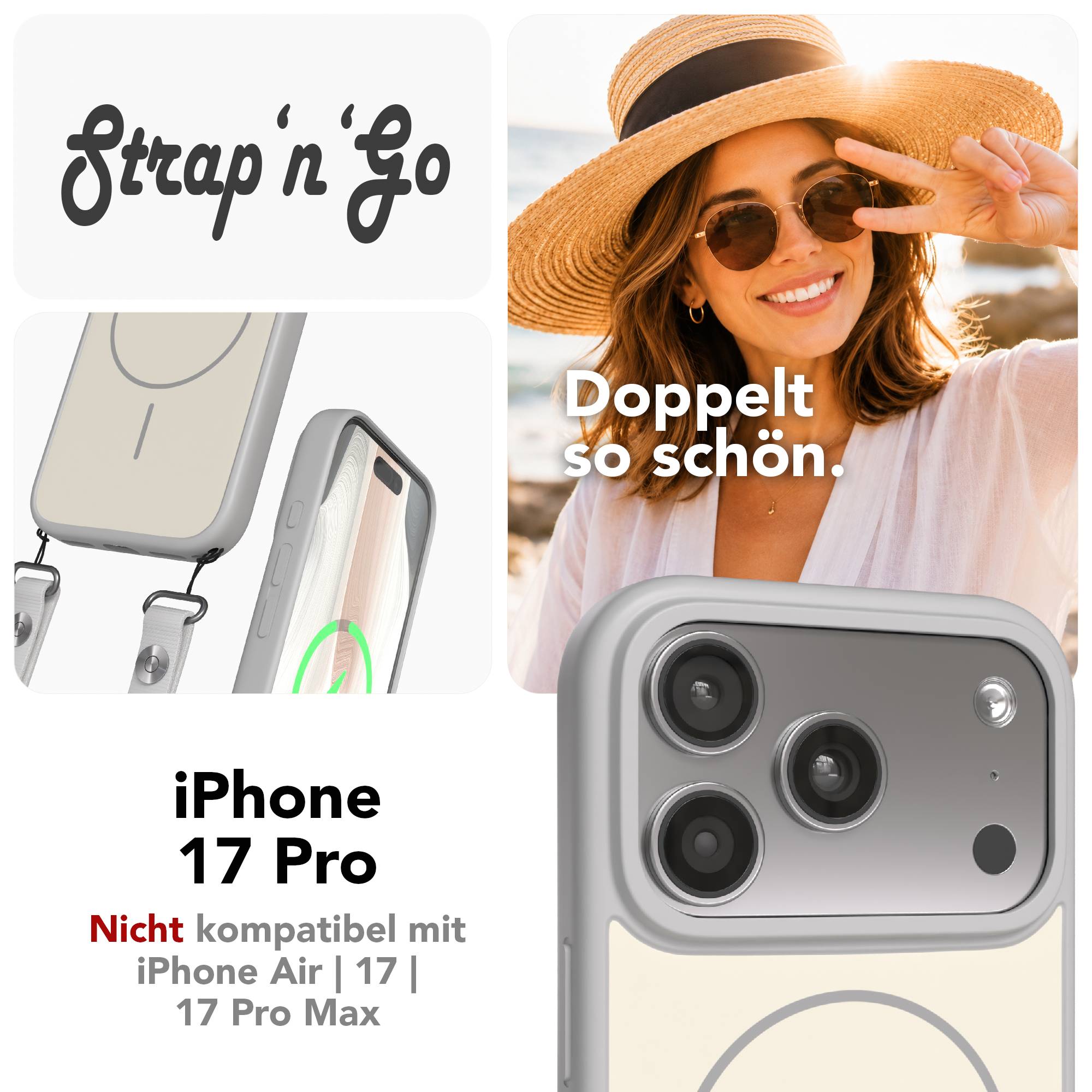 iPhone 17 Pro Outdoor Hülle mit thin MagSafe + magnetisches Band