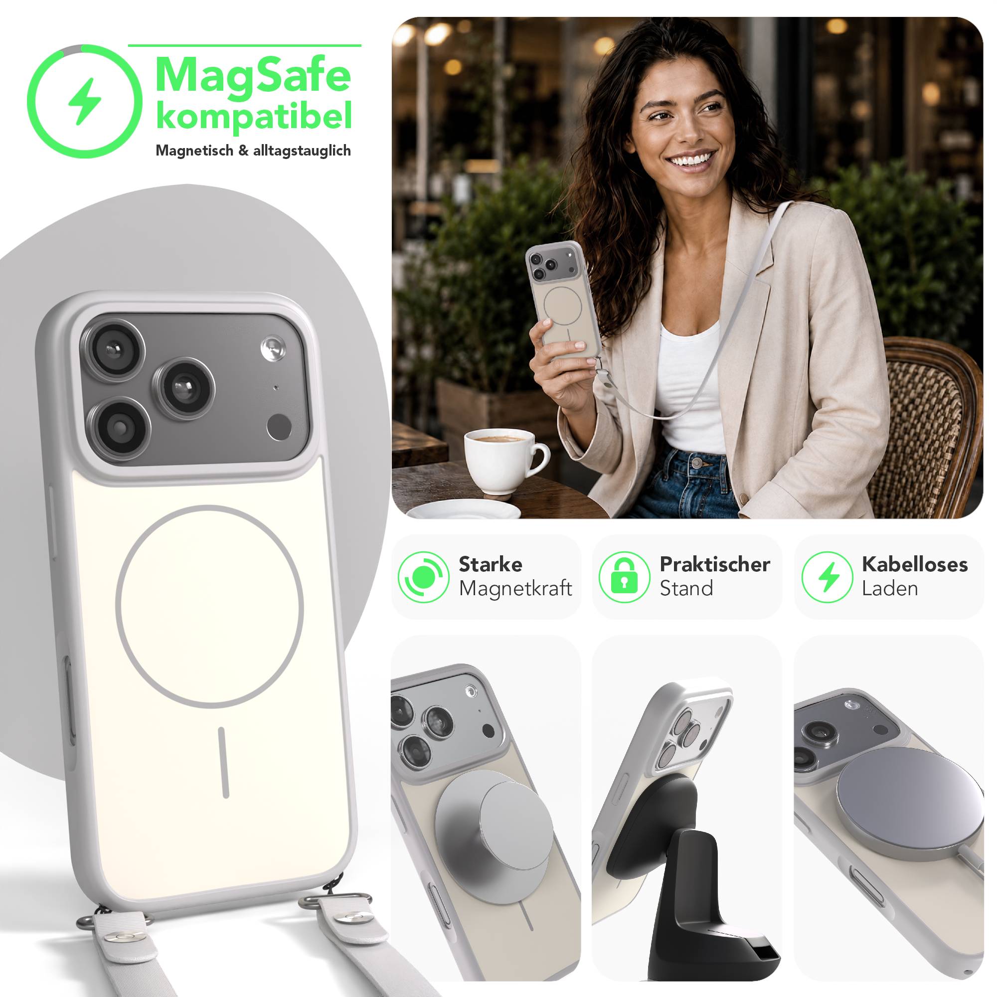 iPhone 17 Pro Outdoor Hülle mit thin MagSafe + magnetisches Band