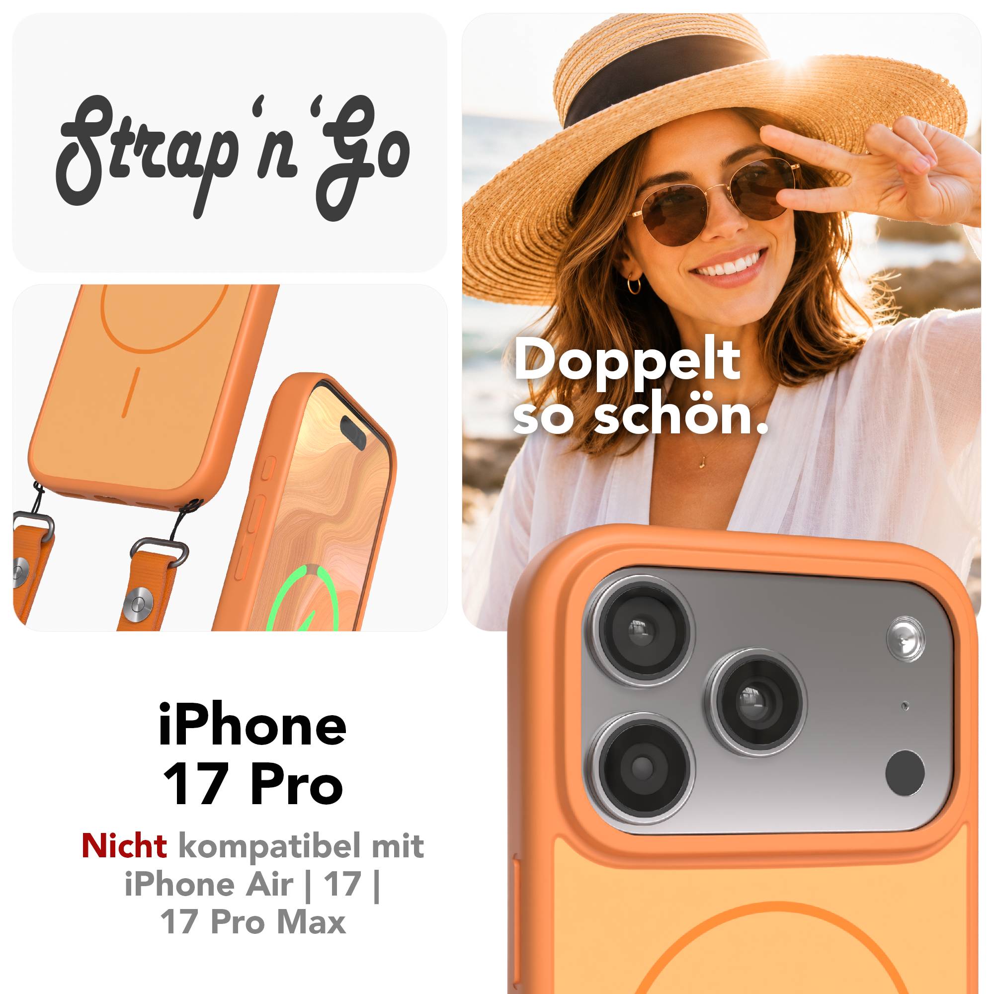 iPhone 17 Pro Outdoor Hülle mit thin MagSafe + magnetisches Band
